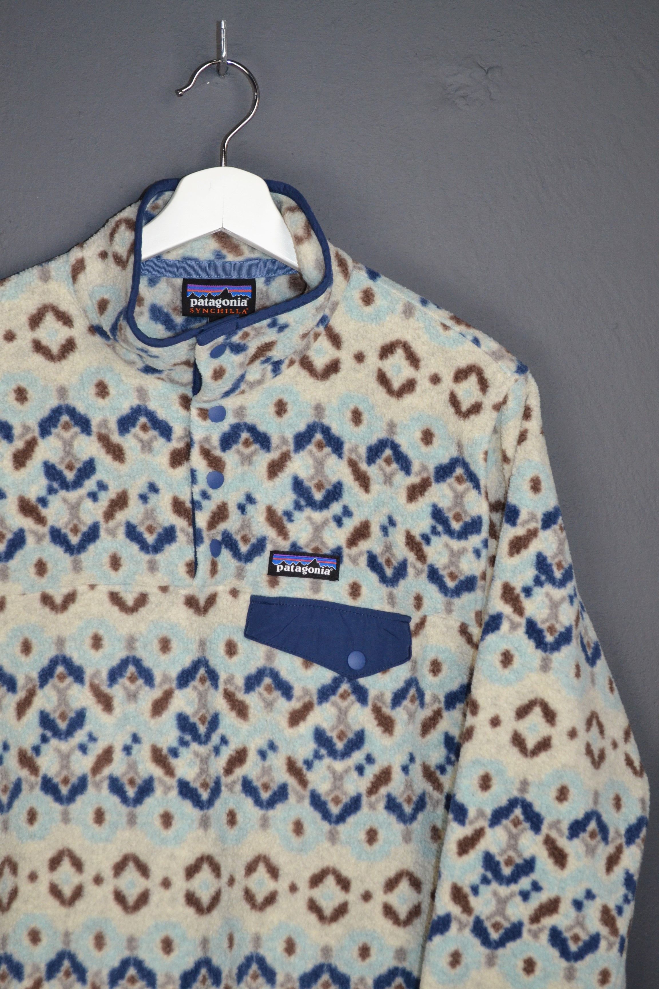 Patagonia Patagonia Synchilla Snap-T M Tundra Cluster Big Sky Blue Size M / US 6-8 / IT 42-44 - 2 Thumbnail