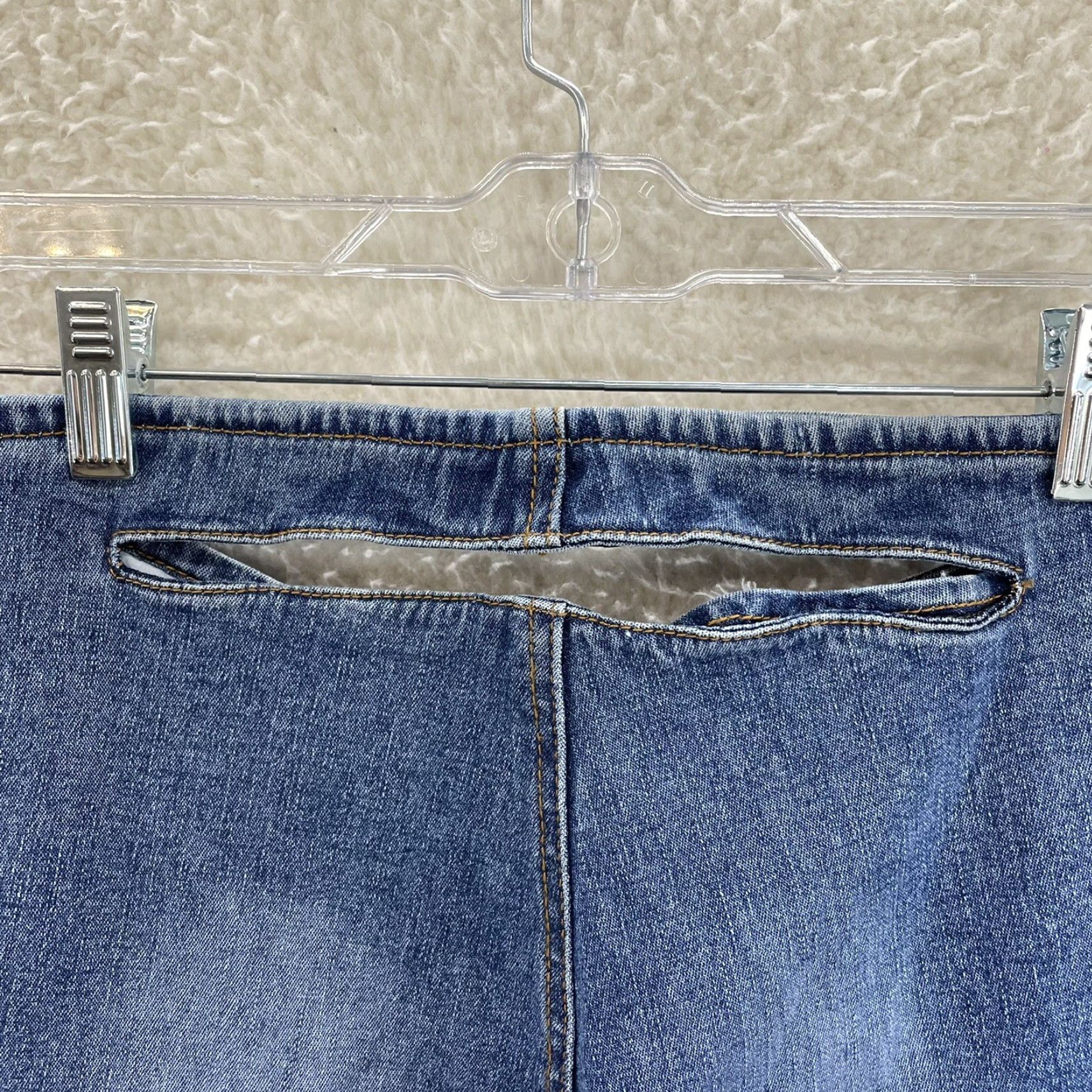 Vintage VINTAGE Revolt Flare Jeans 6 27 Lace Up Cut Out High Waist Blue Women Mens? Size 28" / US 6 / IT 42 - 6 Thumbnail