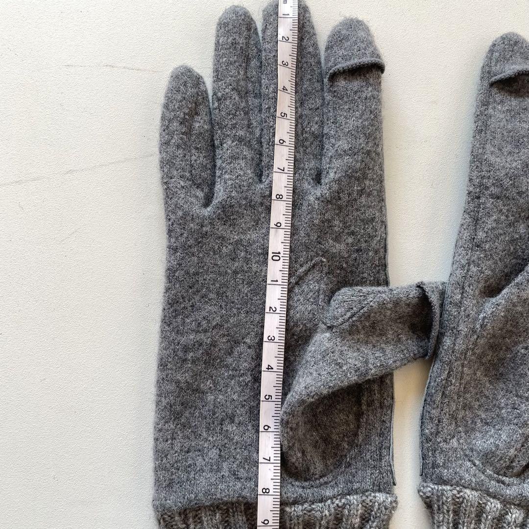 Vivienne Westwood Orb Embroidered Sheep Suede Wool Gloves Size ONE SIZE - 8 Thumbnail