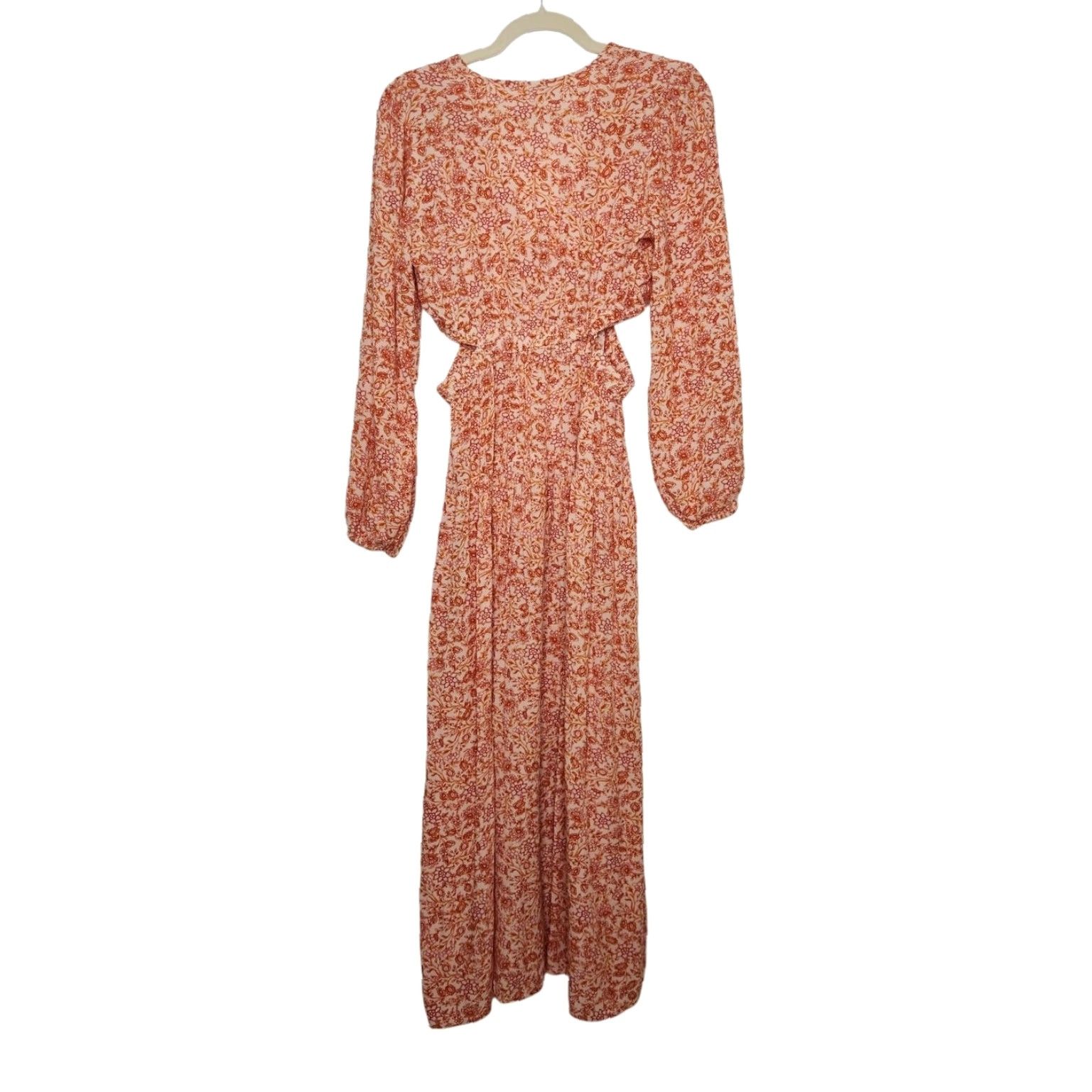 Old Navy VINTAGE Old Navy Peasant Floral Maxi Dress Cut Outs Medium Floral Beach Fairy Sundress Womens Size M / US 6-8 / IT 42-44 - 2 Thumbnail