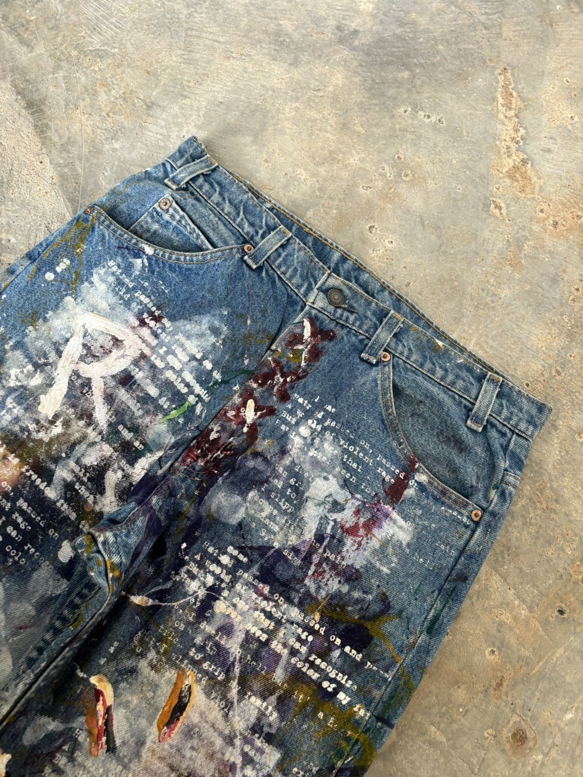 Levi's Vintage Clothing Vintage Levis Orange Tab 517 Painter Art Denim Size US 34 / EU 50 - 7 Thumbnail