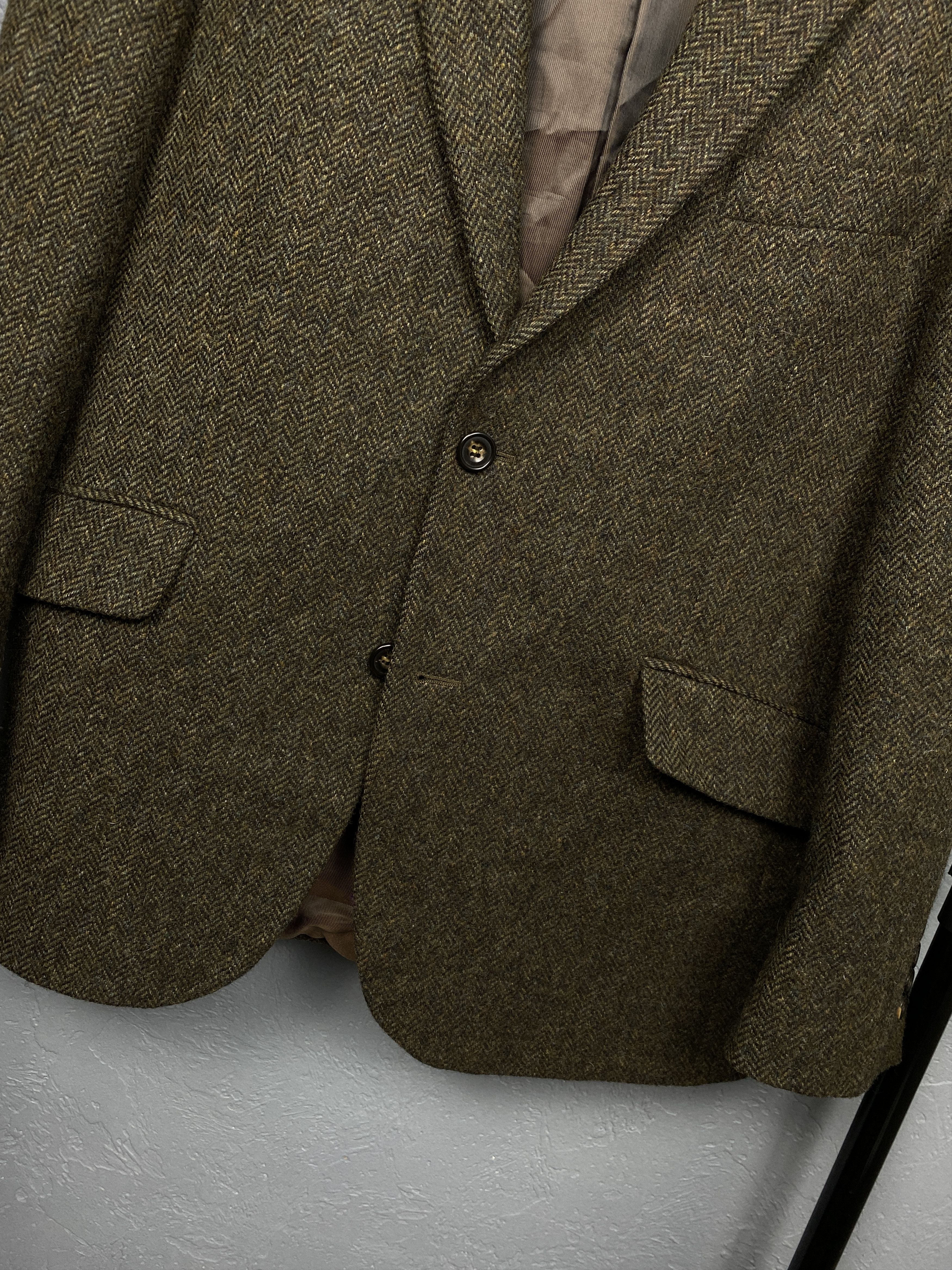 Vintage M&S Sartorial Mens Wool Tweed Blazer Jacket Size US L / EU 52-54 / 3 - 3 Thumbnail