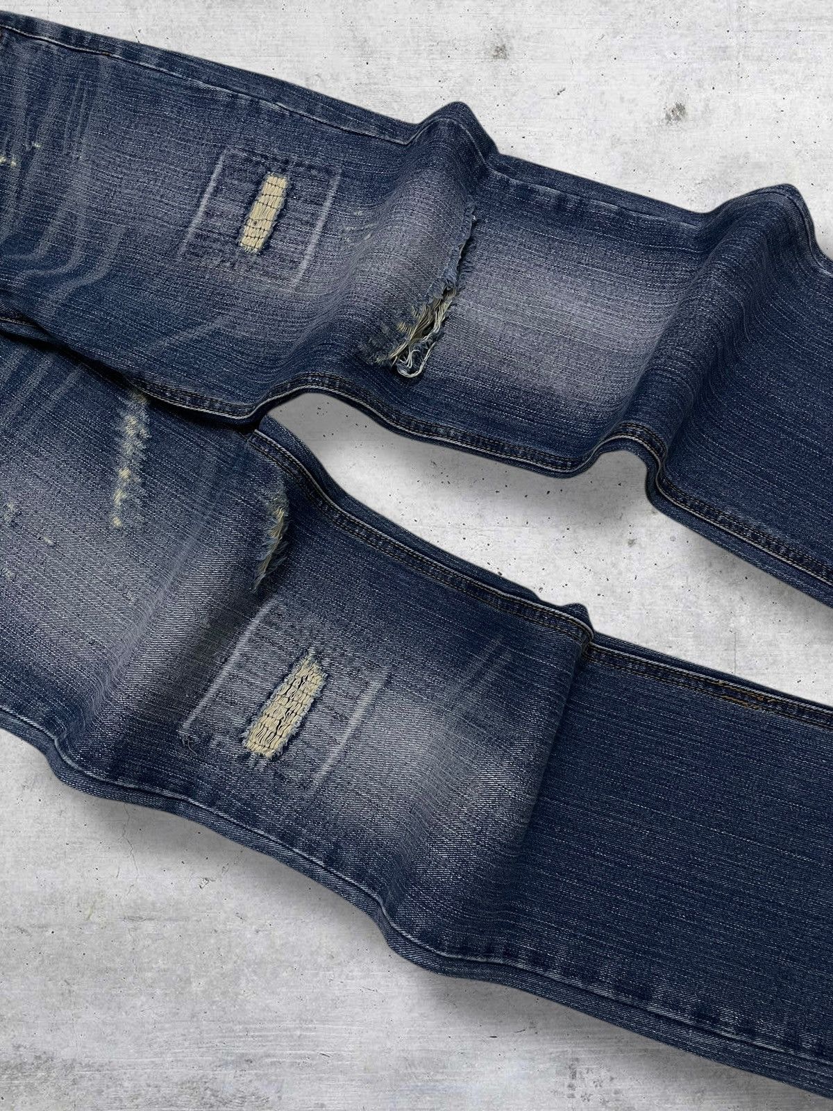 semanticdesign VINTAGE NYLAUS OG DESIGNER JAPAN RIPPED STYLE PUNK DENIM Size US 30 / EU 46 - 6 Thumbnail