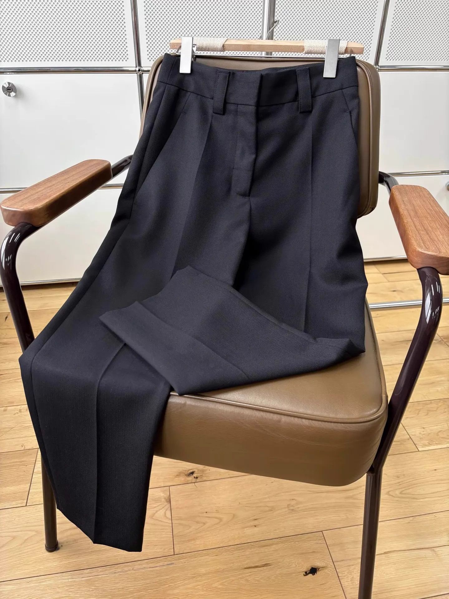 Acne Studios Acne Studios Black Wool Wide-Leg Casual Pants 32 New Size 32" / US 10 / IT 46 - 2 Thumbnail