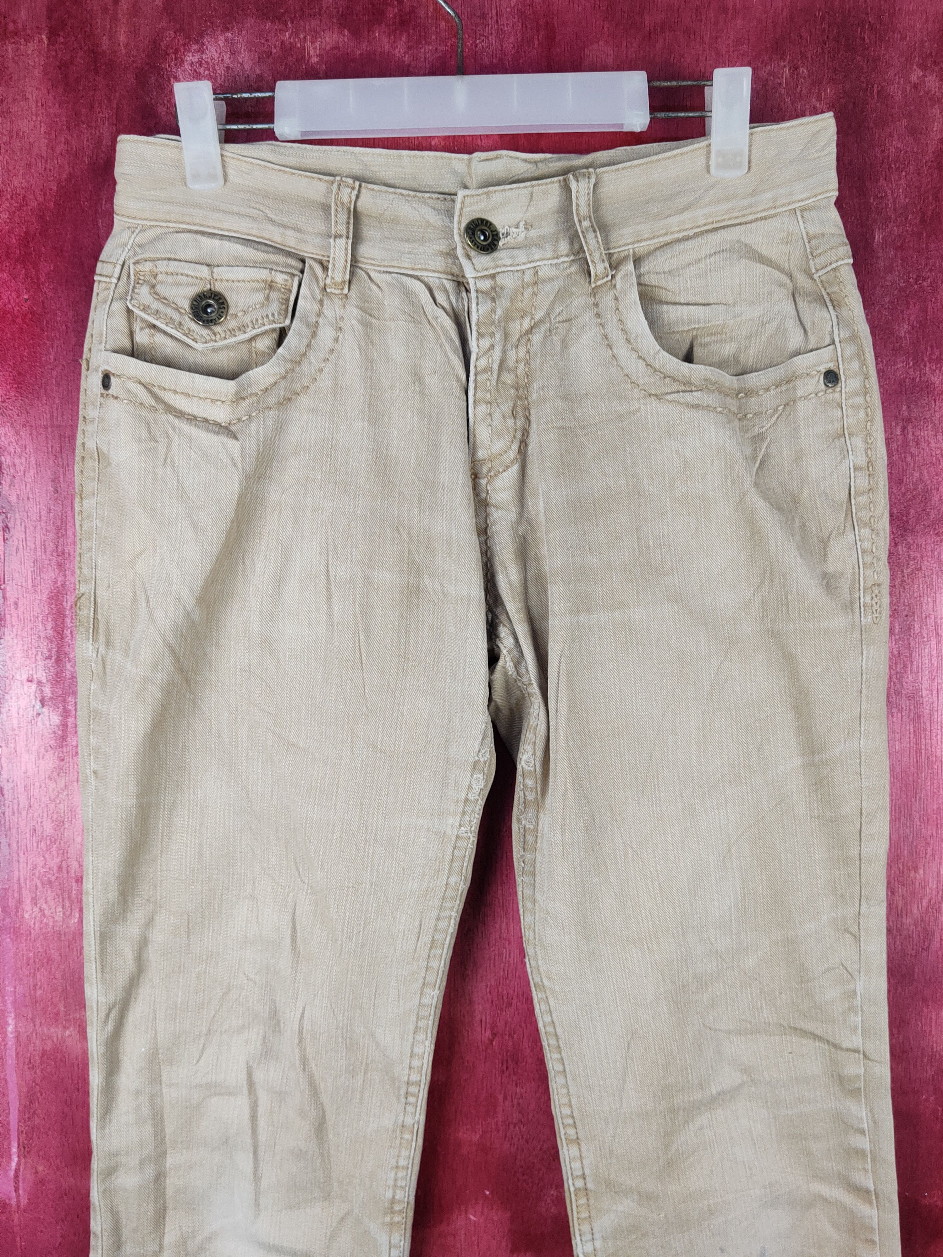 Japanese Brand Japanese Brand Brown Faded Multipocket Jeans #S1575 Size US 31 - 2 Thumbnail