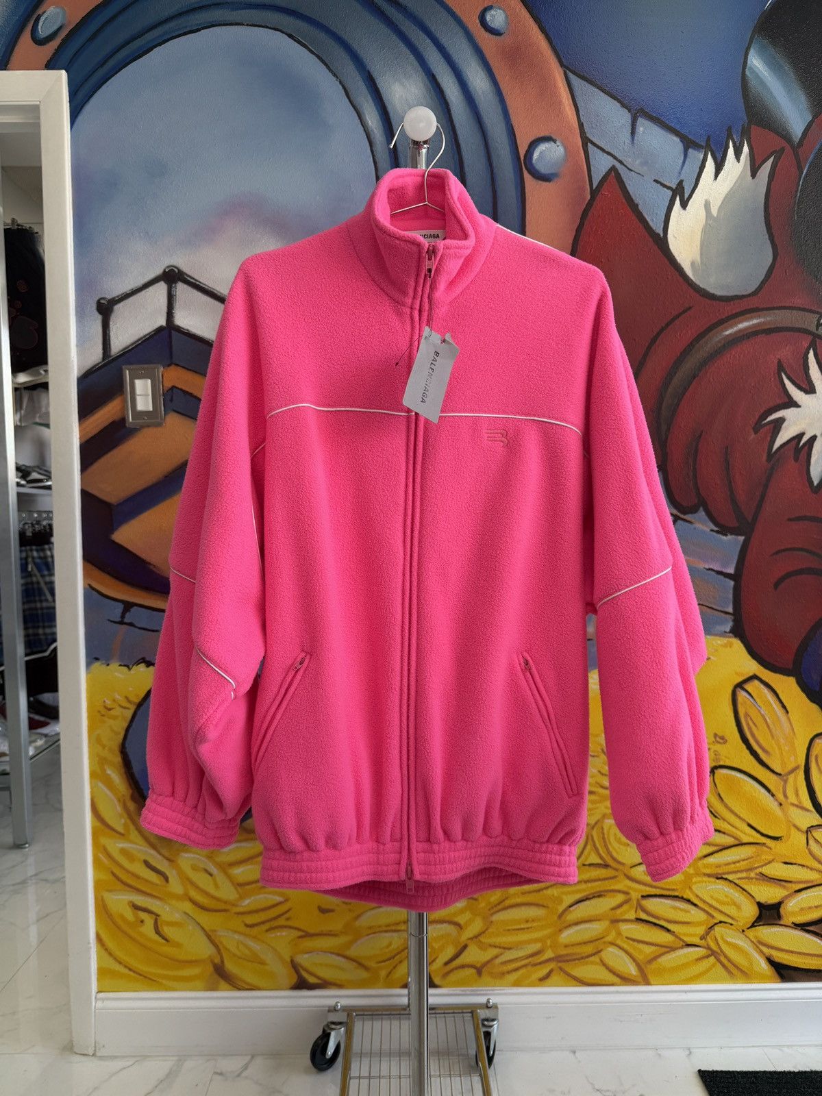 Balenciaga Balenciaga Tracksuit Jacket Double Brushed Violet-Pink Size XXS / US 00 / IT 34 - 1 Thumbnail