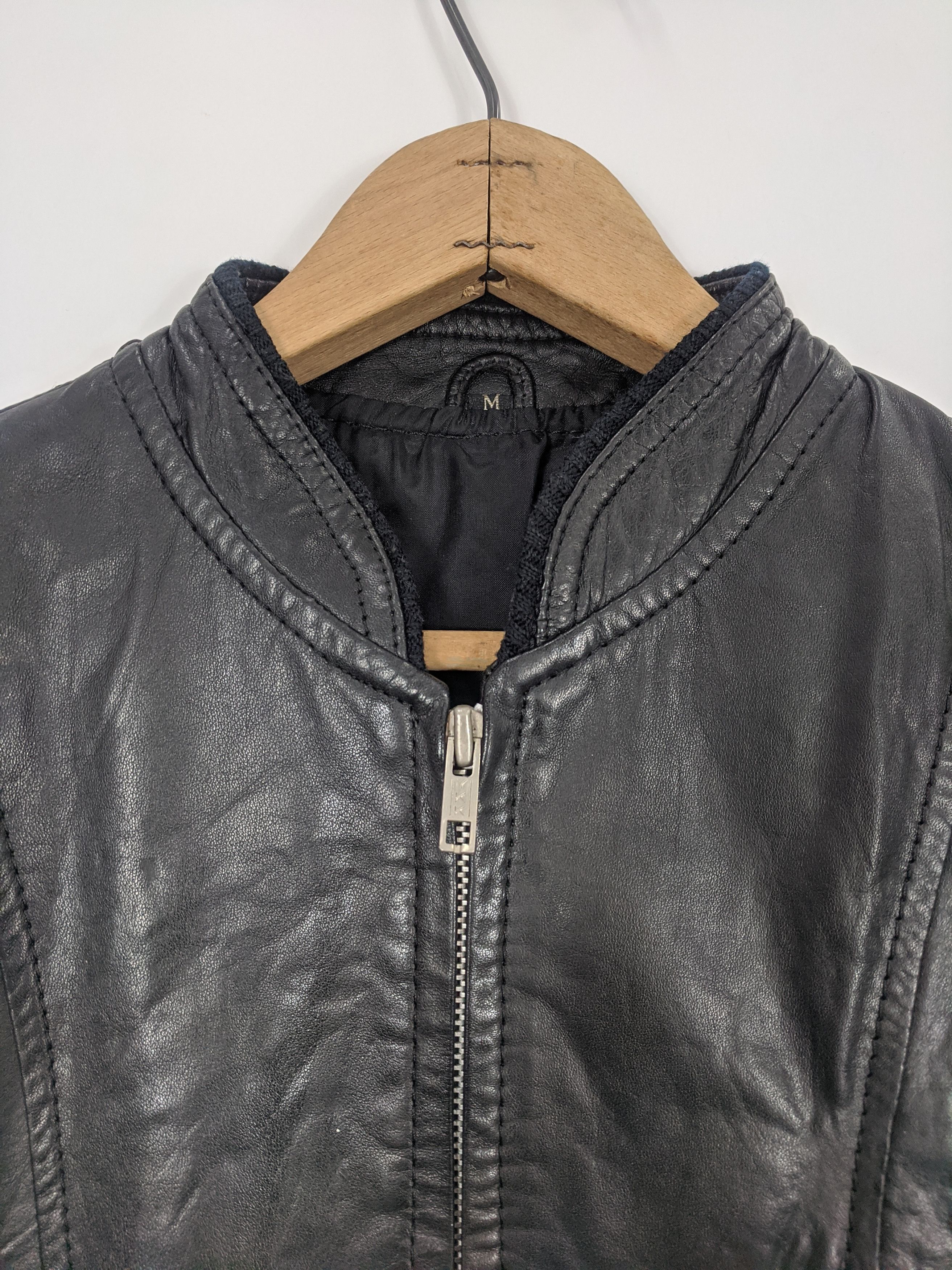 Vintage Vintage Leather Zipper Men Jacket J0346 Size US M / EU 48-50 / 2 - 5 Thumbnail
