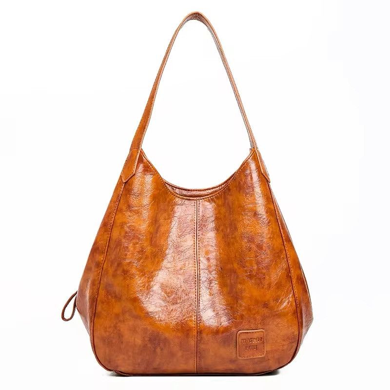 Vintage Vintage Large Capasity Pu Leather Hobo Bag Size ONE SIZE - 3 Thumbnail