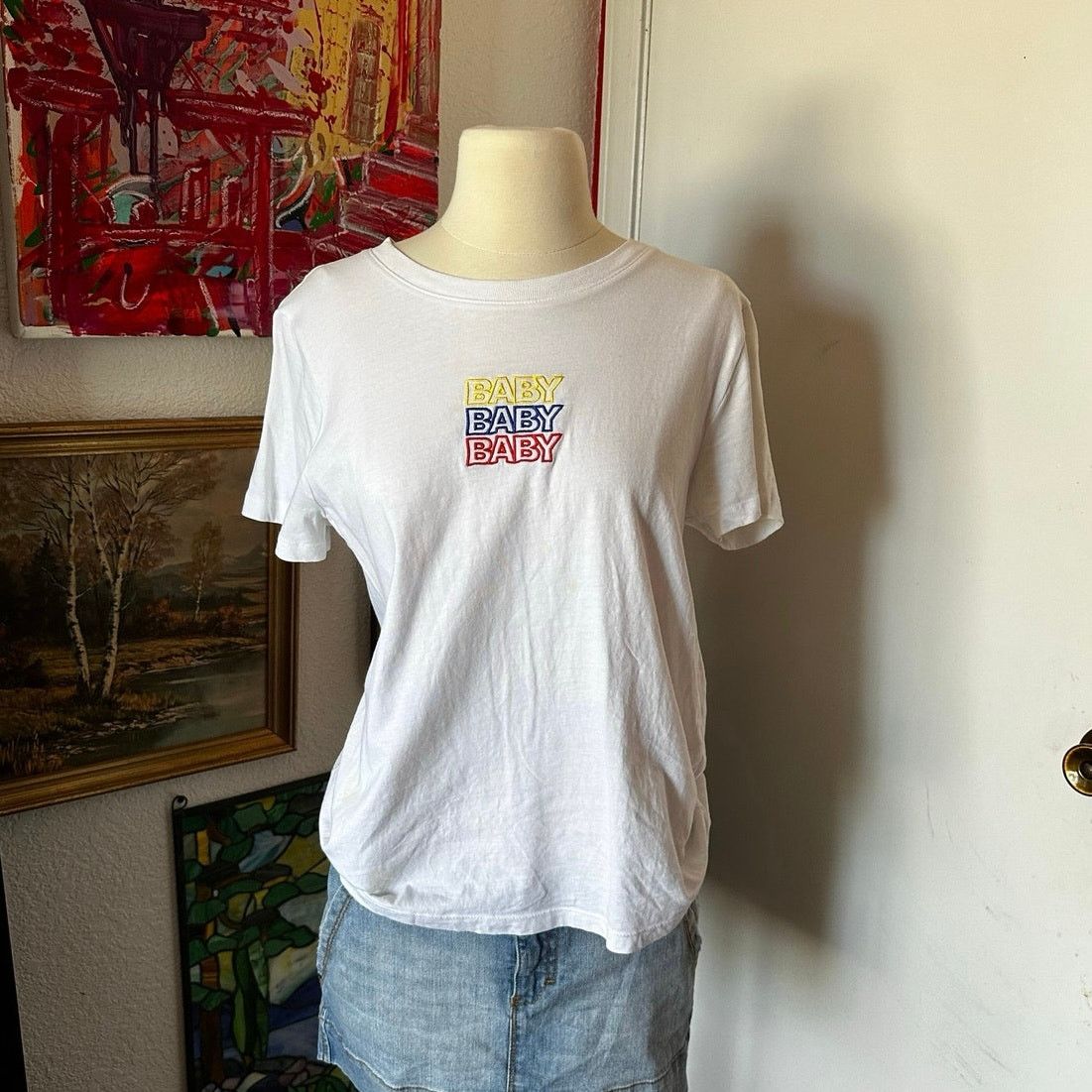 Forever 21 forever 21 baby baby baby white graphic shirt Size M / US 6-8 / IT 42-44 - 1 Thumbnail