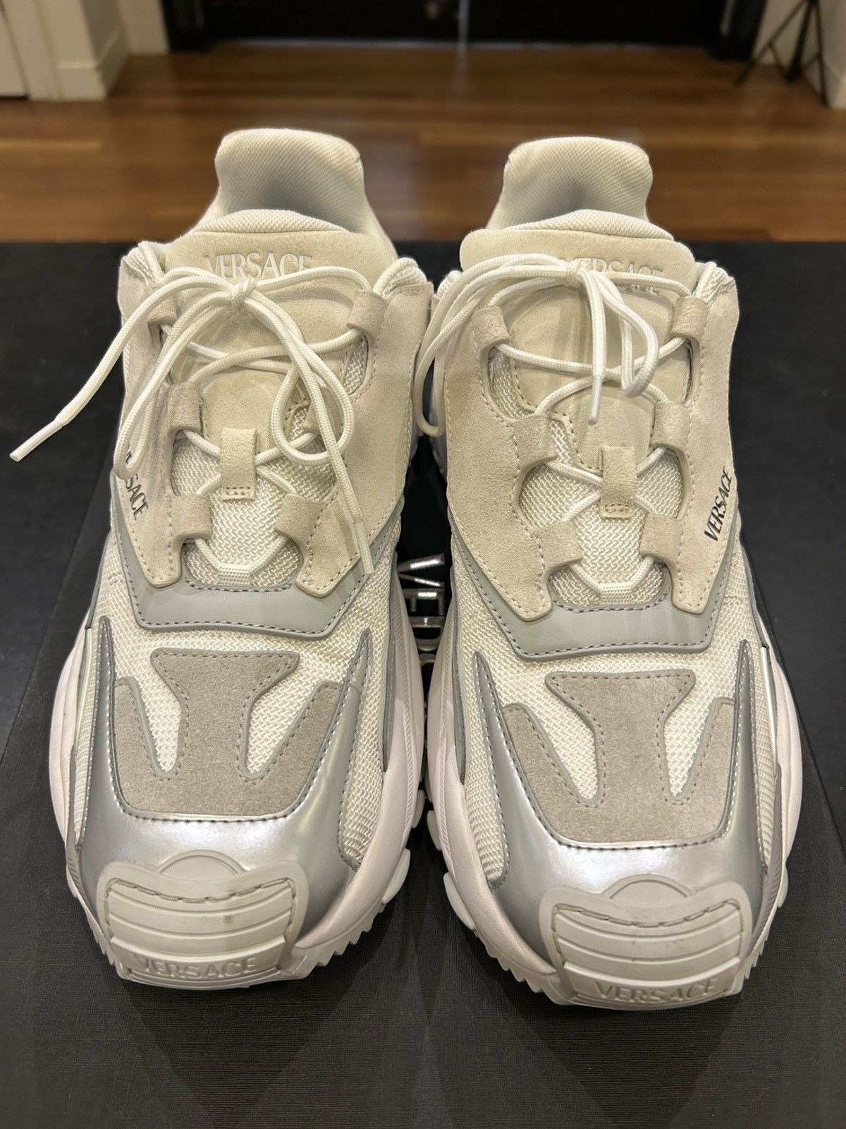 Versace Versace Mercury Low Top Sneaker - White Size US 12 / EU 45 - 4 Thumbnail