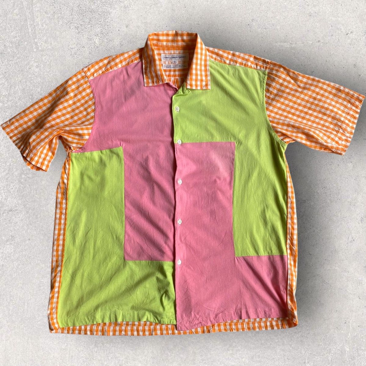 Comme des Garcons × Comme des Garcons SHIRT Color Patch Open Collar Shirt Size US S / EU 44-46 / 1 - 1 Thumbnail