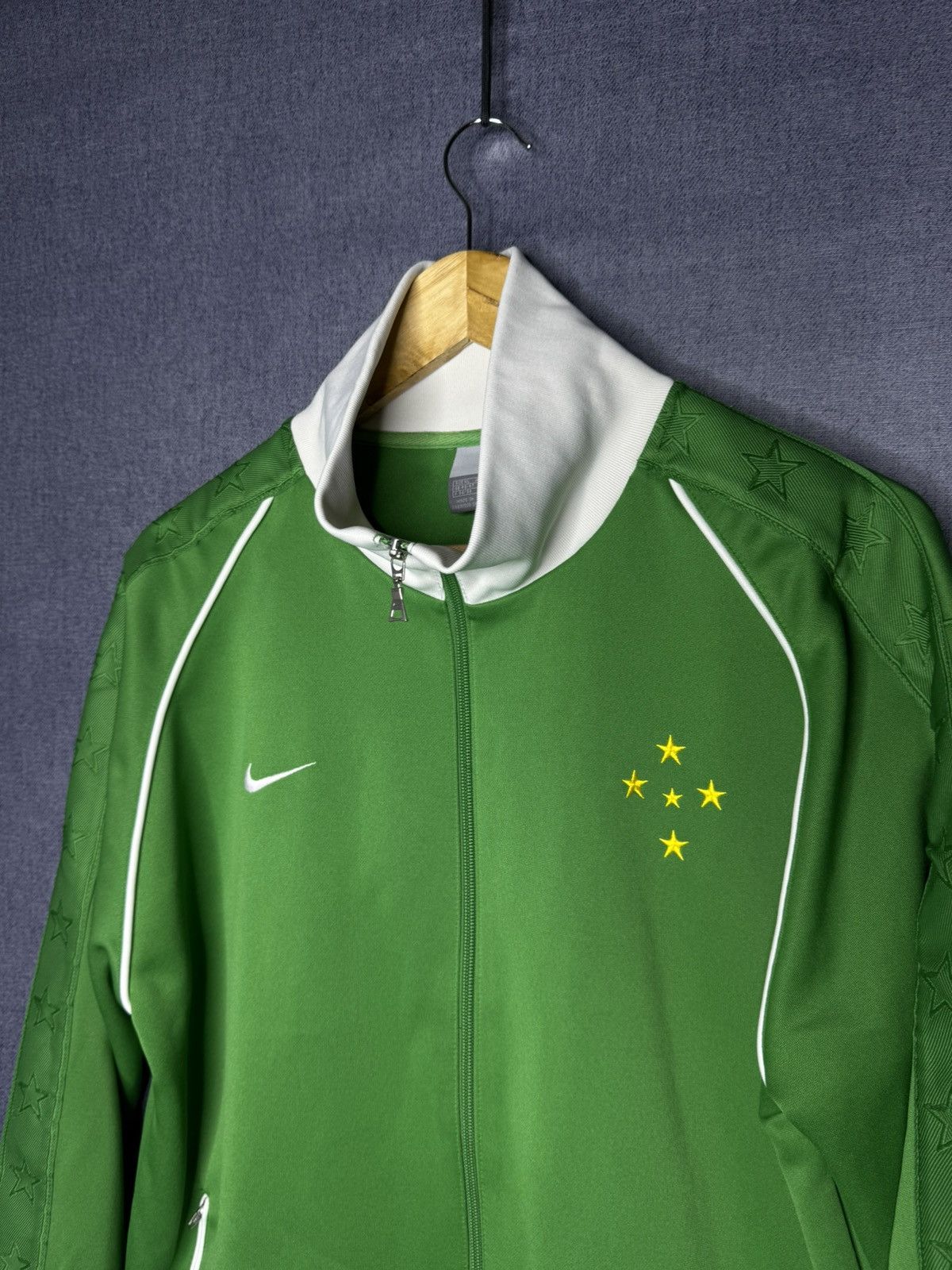 Nike Vintage Nike Brazil TrackJacket Olympic Soccer National Team Size US XL / EU 56 / 4 - 5 Thumbnail