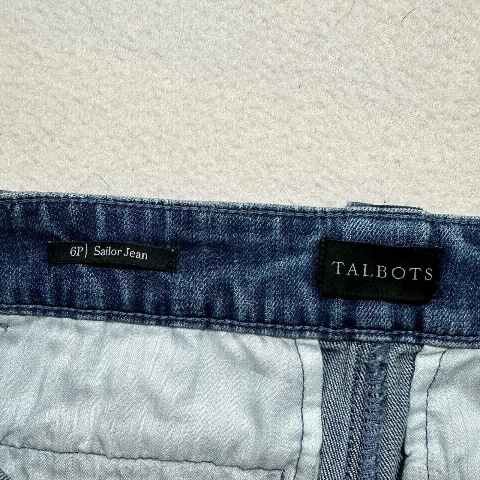 Other Talbots Sailor 6P Capri Blue Jeans 22" Inseam Silver Buttons Size 28" / US 6 / IT 42 - 7 Thumbnail