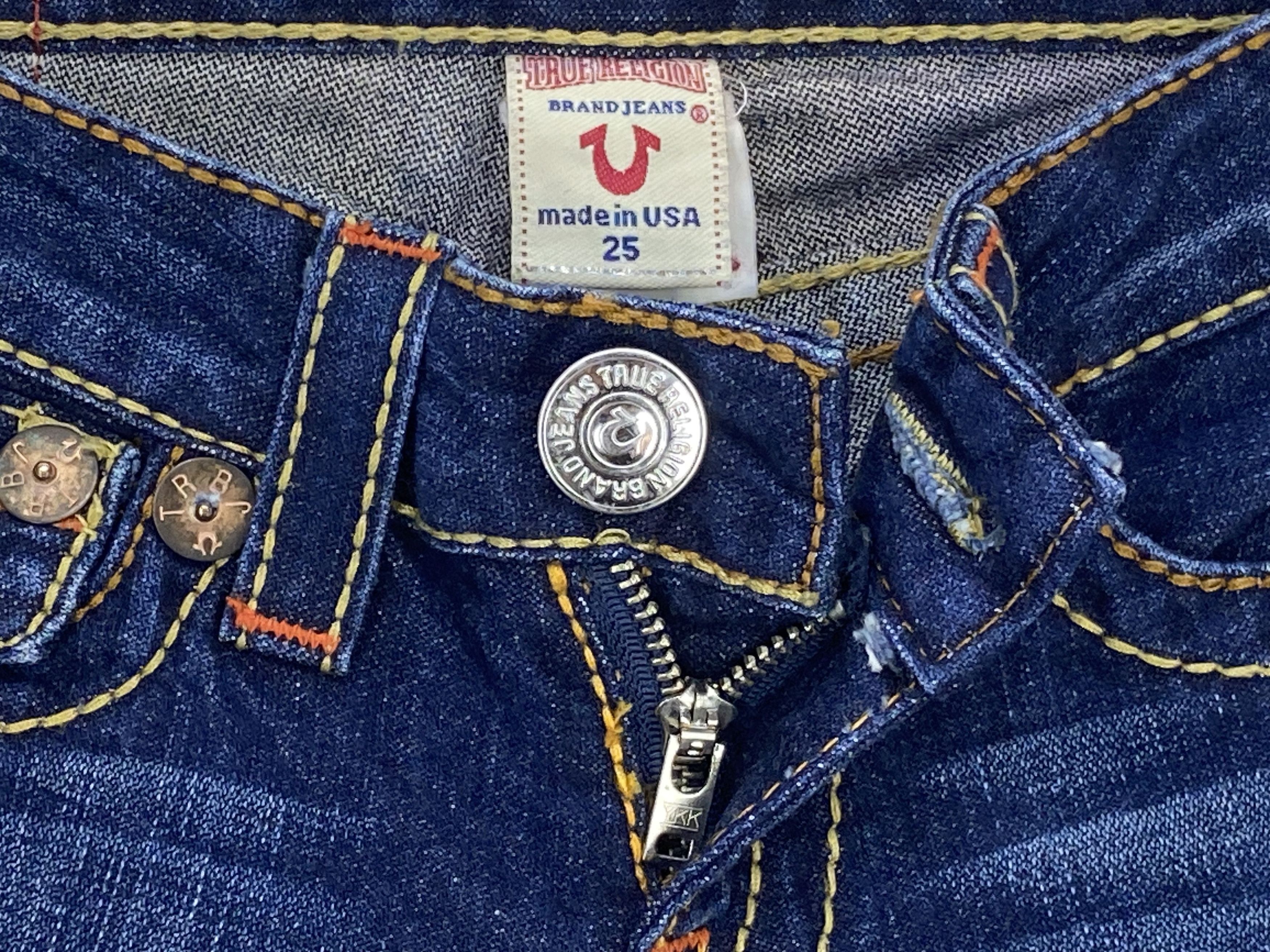 True Religion True Religion Bootcut Denim Jeans Twisted Seam Jeans Size 25" / US 0 / IT 36 - 10 Thumbnail
