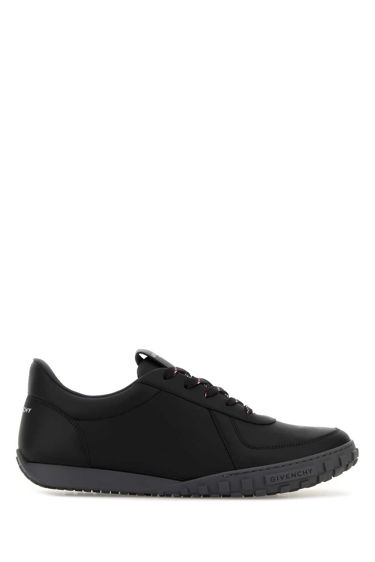 Givenchy Black Leather Glide Sneakers Size US 11 / EU 44 - 1 Thumbnail