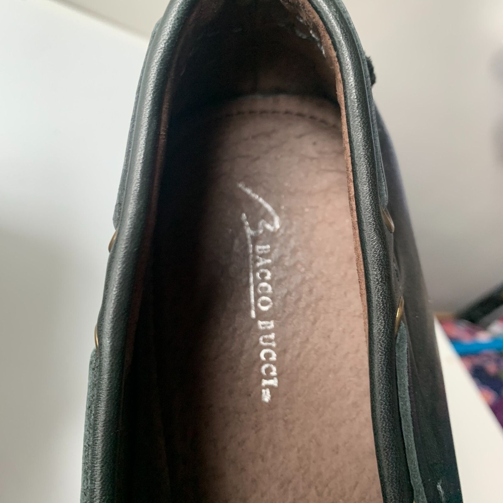 Bacco Bucci BACCO BUCCI Muse Black Leather Bow Loafers Driver Shoes Men' Size US 11 / EU 44 - 9 Thumbnail
