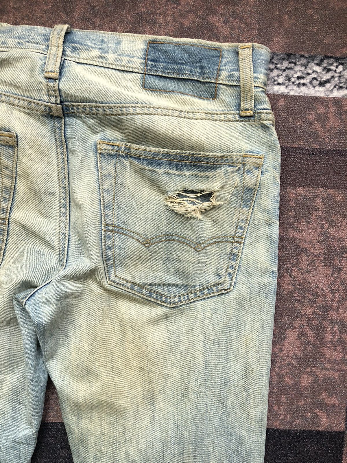 American Eagle Outfitters 💸LASTDROP💸 American Eagle Ripped Rusty Jeans Punk Style Size US 32 / EU 48 - 11 Thumbnail