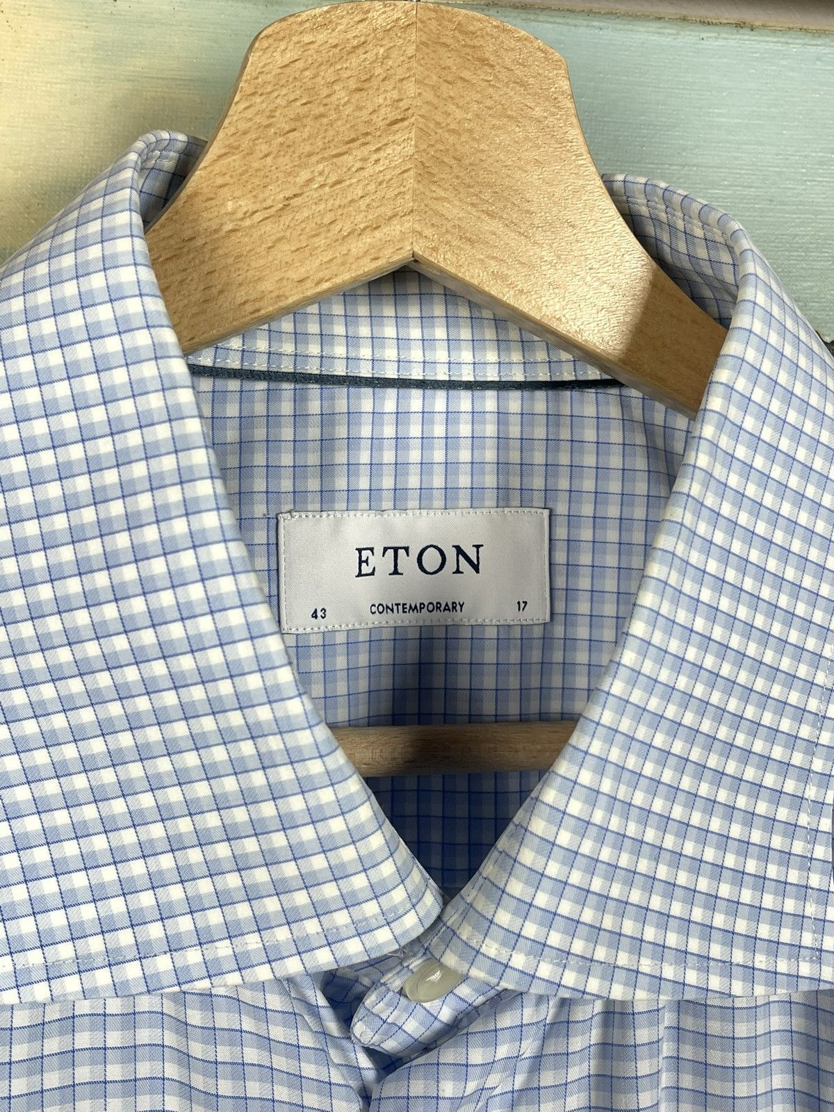 Eton Eton Blue Button Ups Shirt Old Money Luxury Designer Premium Size US XL / EU 56 / 4 - 6 Thumbnail
