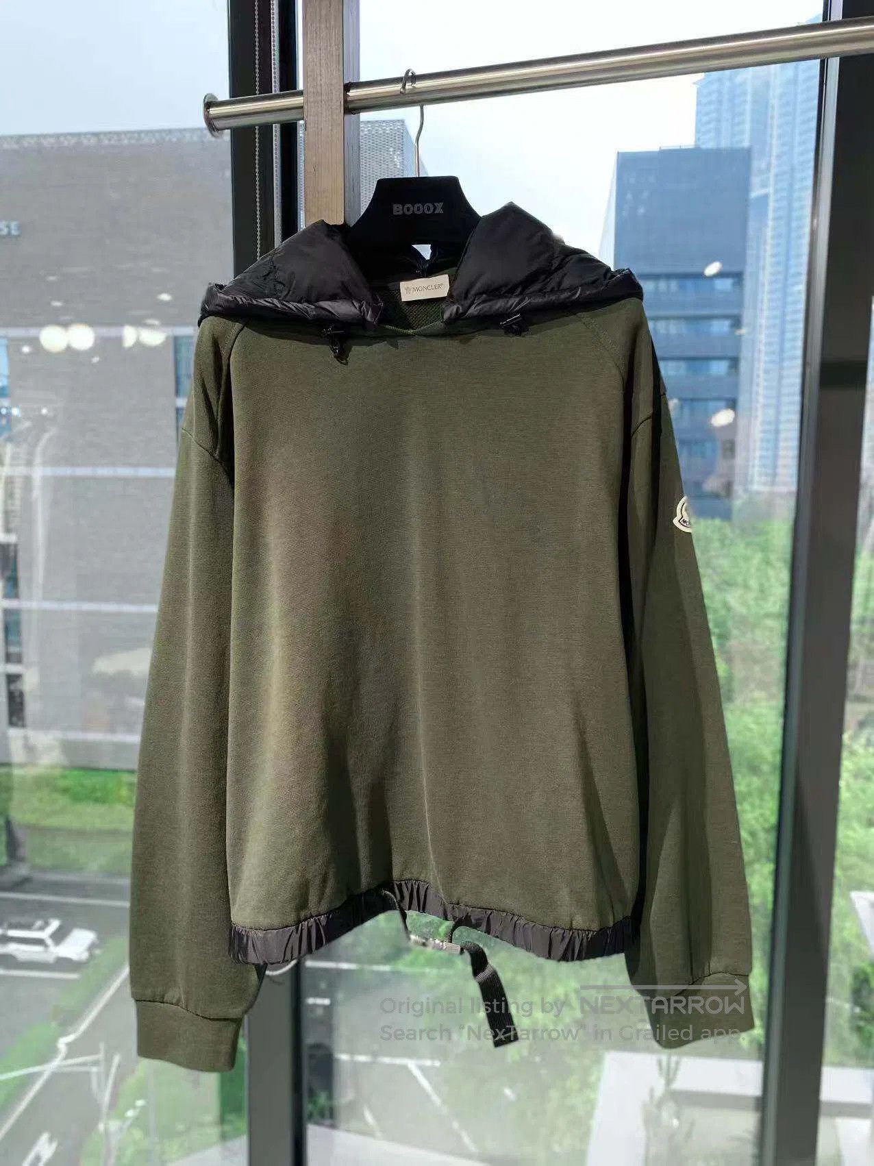 Moncler Moncler Color-blocked sleeve label hoodie| Size L / US 10 / IT 46 - 2 Thumbnail