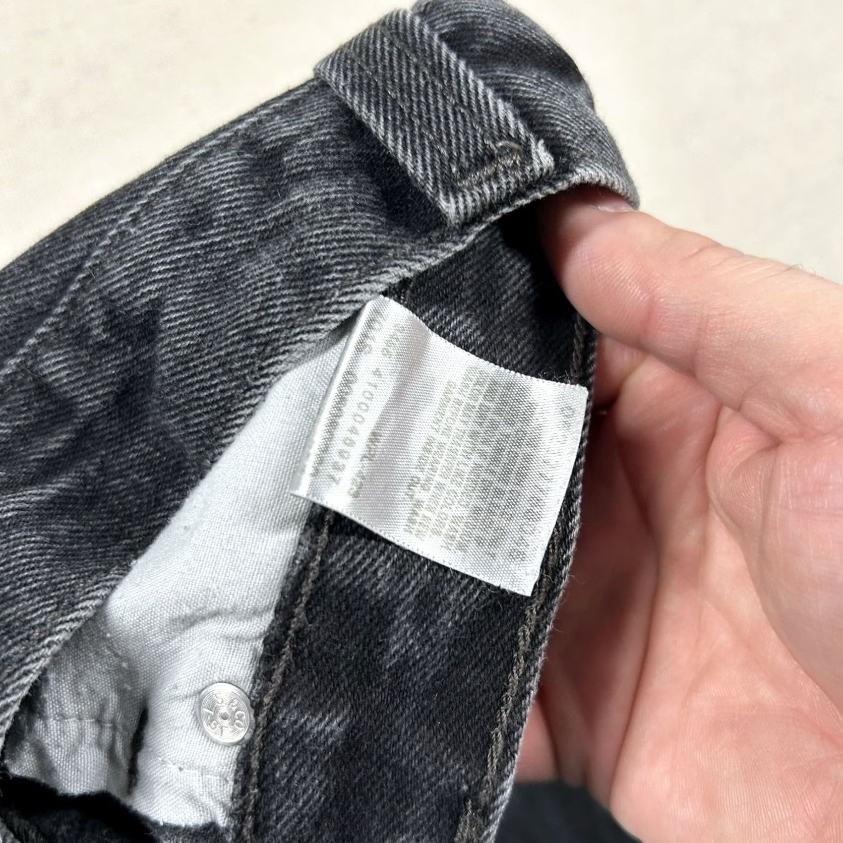 Levi's VINTAGE Levis 505 Jeans Mens Regular Fit Charcoal 34x30 29 Inseam 90s Y2K Denim Cotton Jeans Size US 34 / EU 50 - 5 Thumbnail