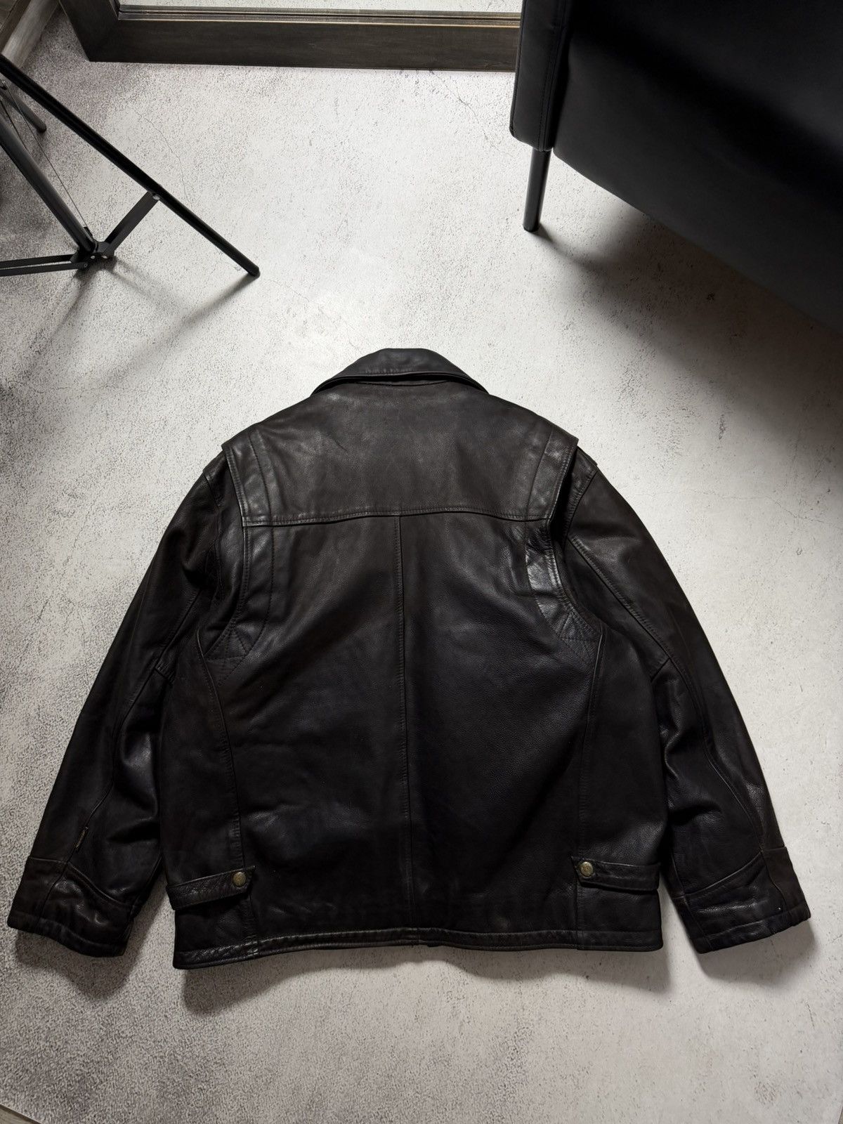 Genuine Leather Oakwood Vintage Real Leather USA Black Jacket Size US XL / EU 56 / 4 - 12 Thumbnail