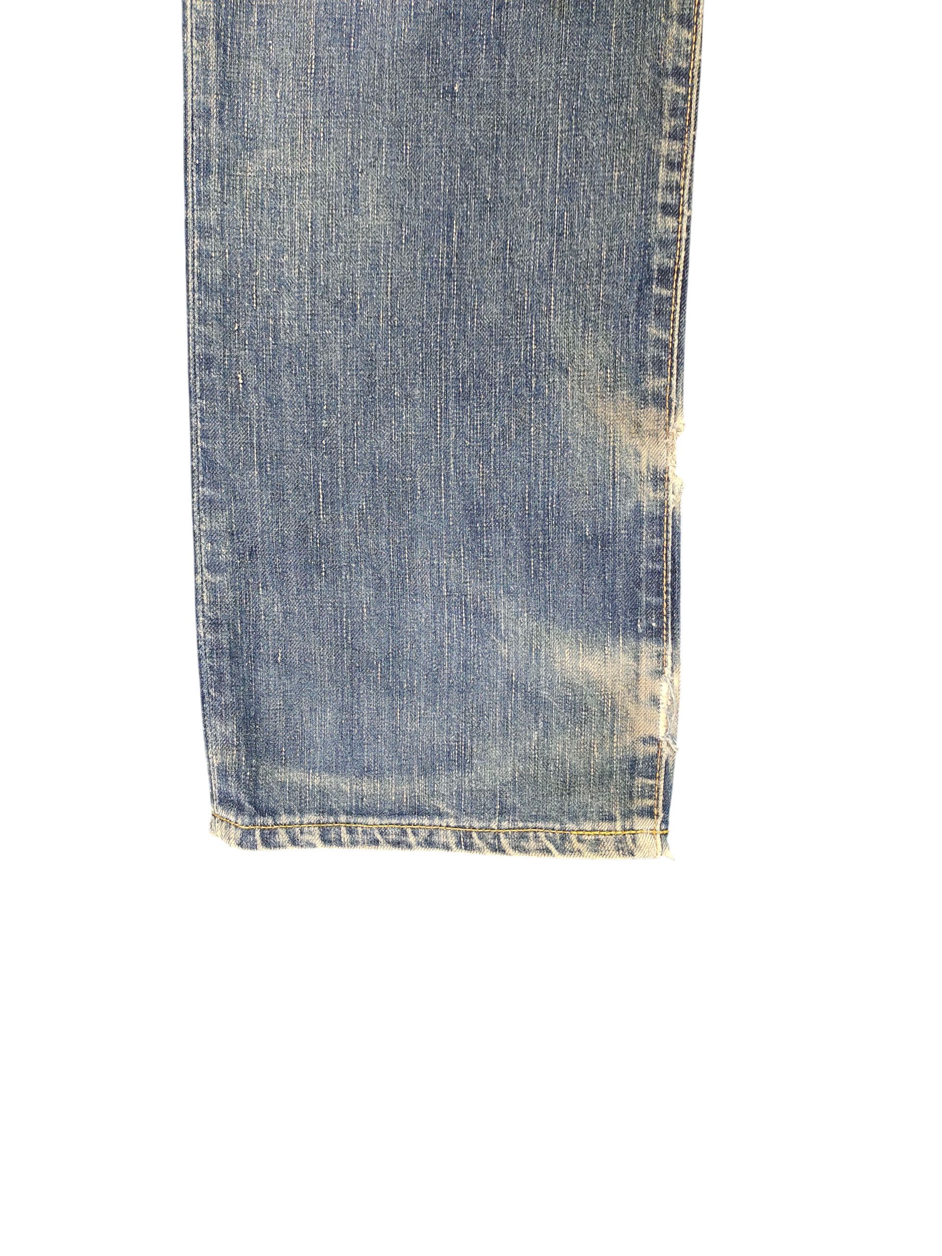 Kapital Vintage 90s Edwin 503R Regular Clawmark Distress Denim Jeans Size US 34 / EU 50 - 6 Thumbnail