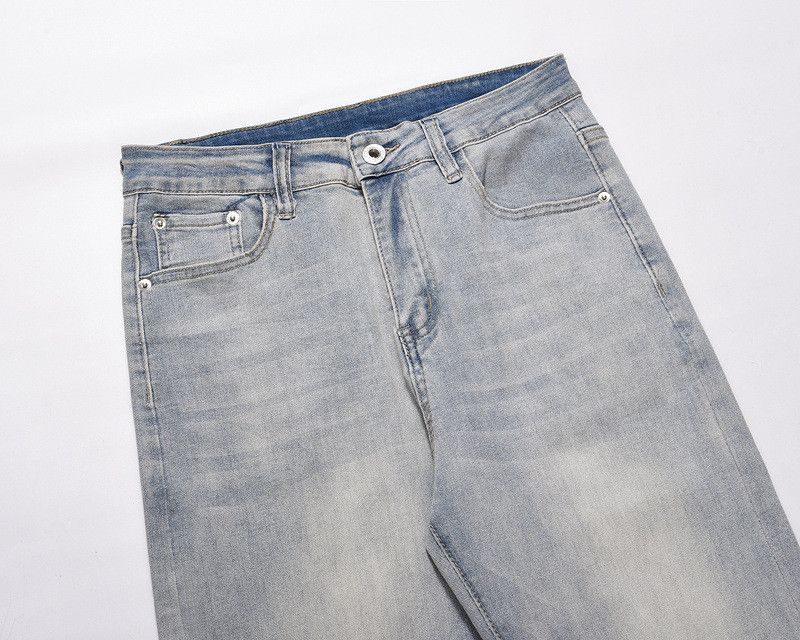 Japanese Brand × Jean Men's washed loose zipper patchwork jeans Size US 32 / EU 48 - 3 Thumbnail