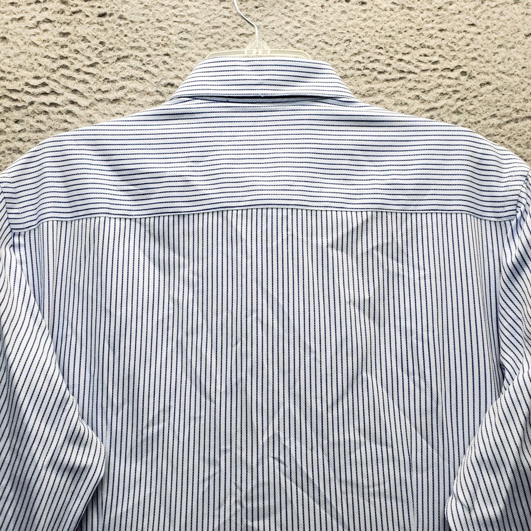 Zara Zara Shirt Mens XL Multicolor Pinstripe Slim Fit Long Sleeve Button Up Size US XL / EU 56 / 4 - 7 Thumbnail