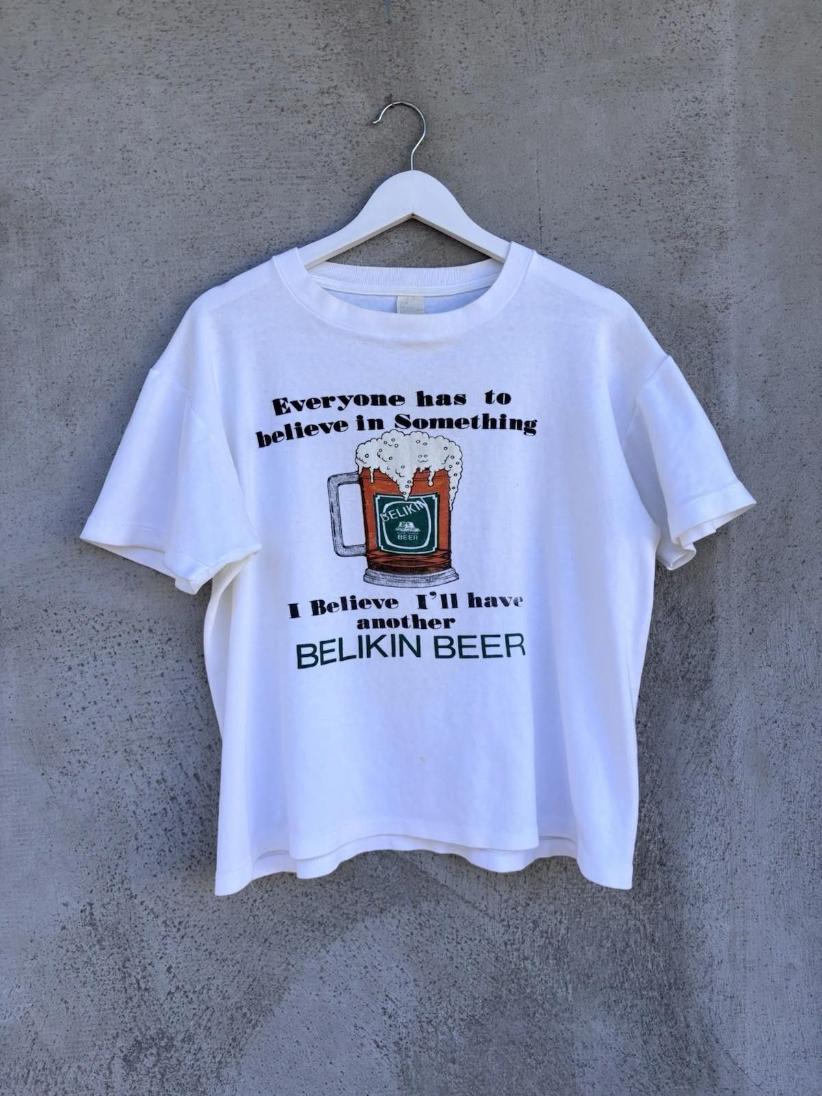 Vintage Vintage 80s Belkin Beer Belize T-shirt Large Boxy Tee Size US L / EU 52-54 / 3 - 1 Thumbnail