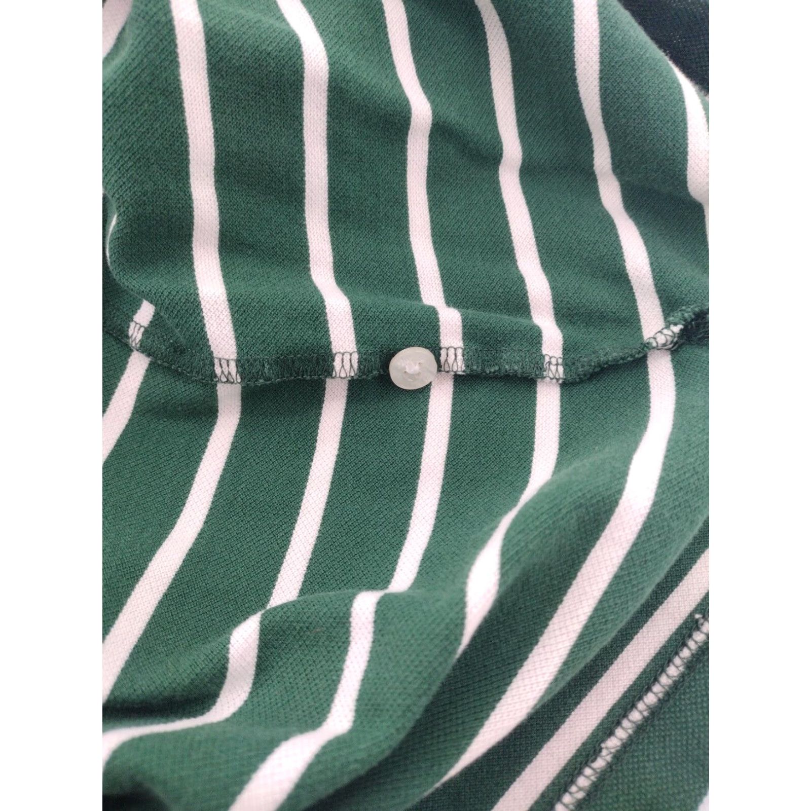 Vintage Polo Shirt Mens Large Green White Size US L / EU 52-54 / 3 - 6 Thumbnail
