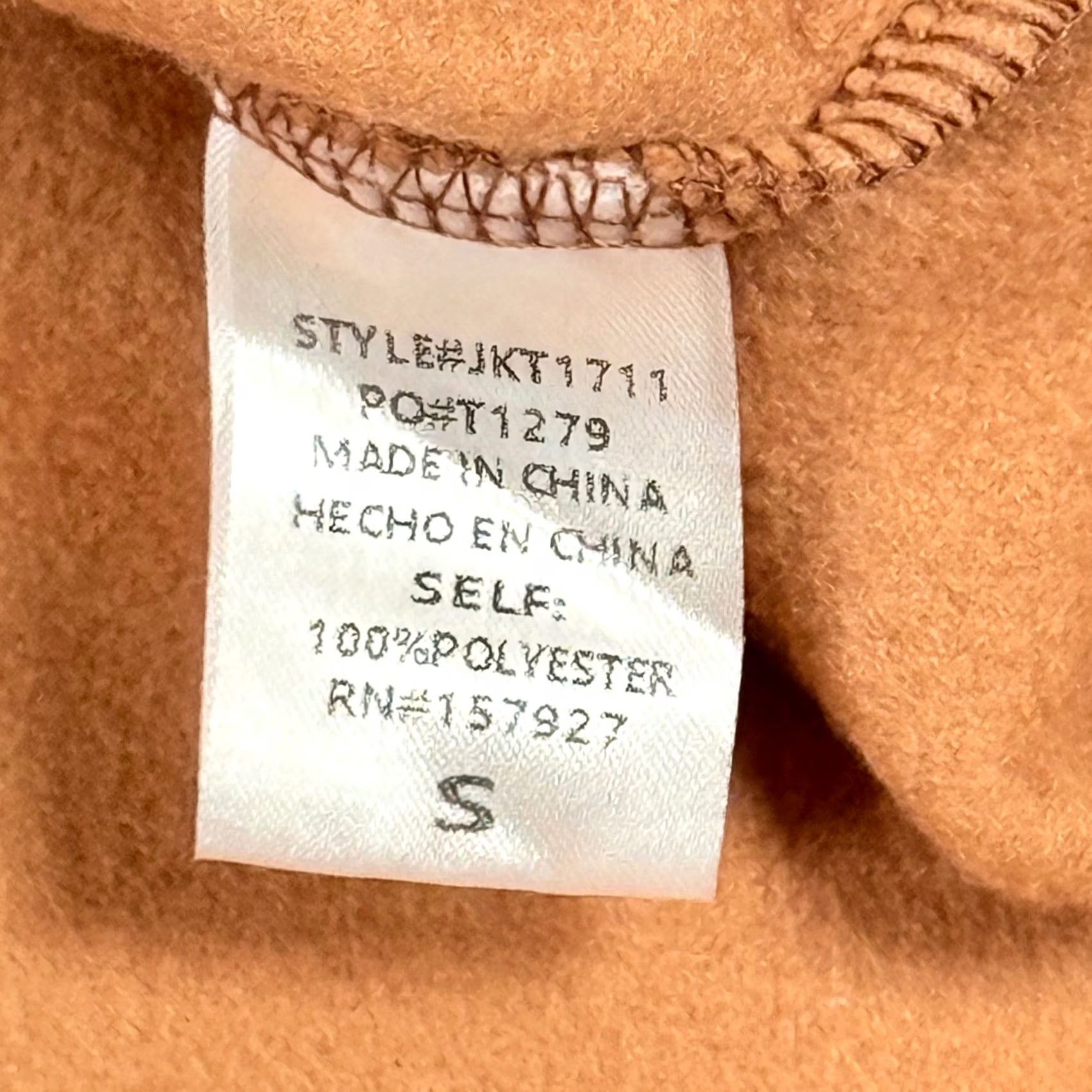 Vintage La Miel Fleece Shirt Jacket Shacket Oversized Button Up Brown Pockets Elbow Patch Casual Womens S Size S / US 4 / IT 40 - 5 Thumbnail