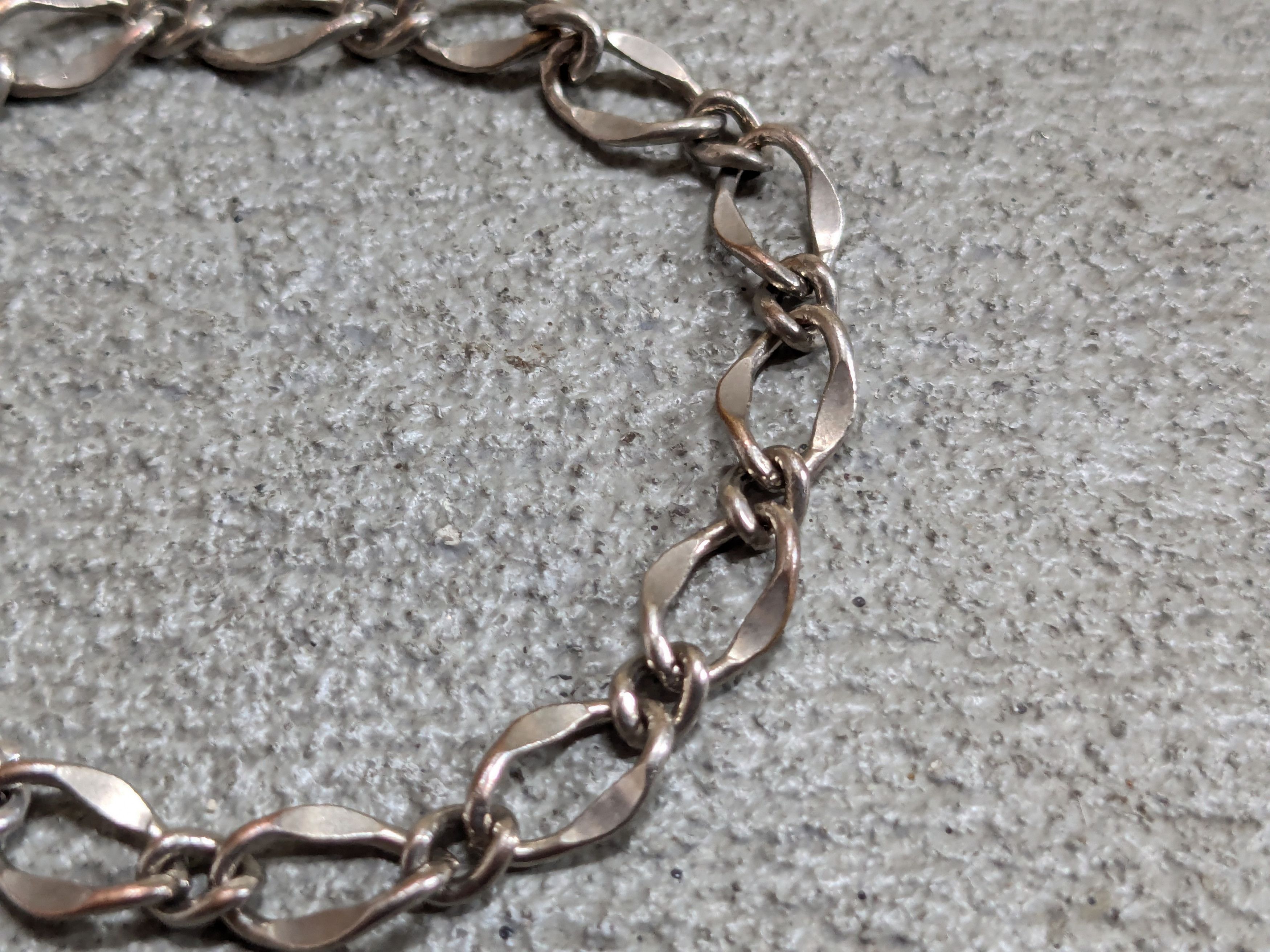 Jewelry × Vintage Vintage Bracelet Oval 6.5" Chain Link Avant Garde Size ONE SIZE - 3 Thumbnail