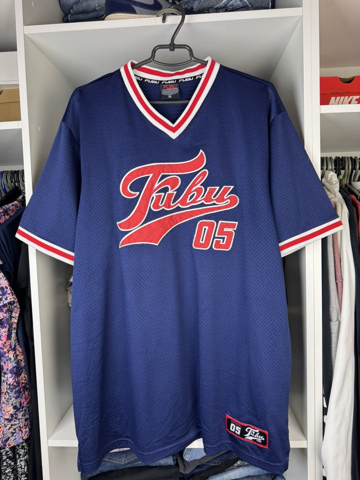 Fubu Fubu Big Logo Jersey T-shirt Size XL Size US XL / EU 56 / 4 - 1 Thumbnail