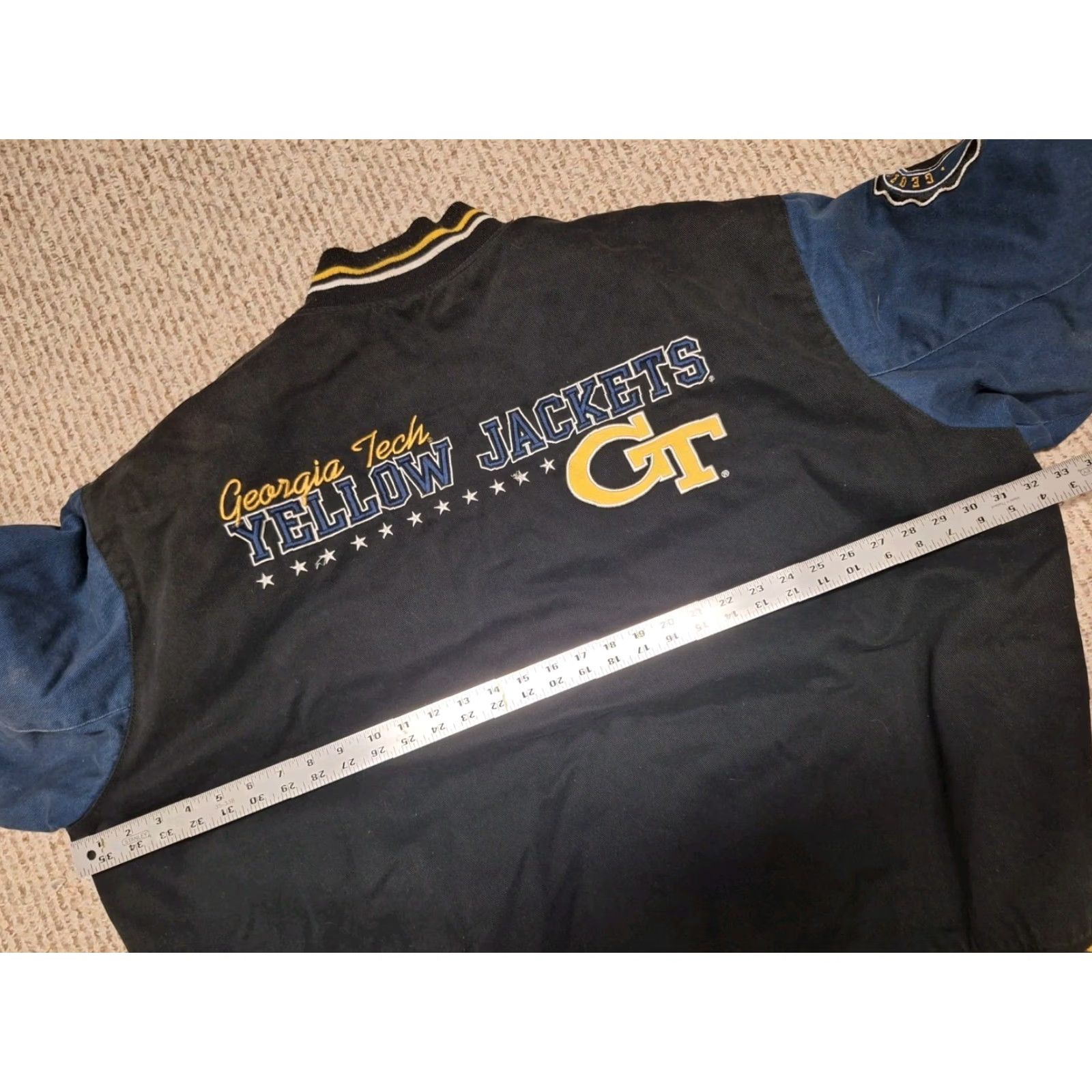 NCAA NCAA Georgia Tech Yellow Jackets Bomber Jacket 5XL Mens Multicolor Varsity 80s Read Size US XXL / EU 58 / 5 - 7 Thumbnail