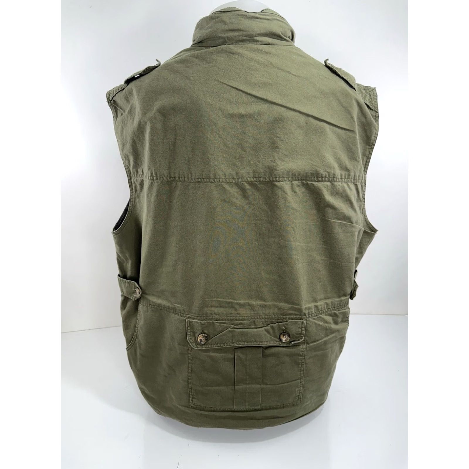 Vintage TAG SAFARI Hunting Vest XL Green Mens Clothing Camouflage Hunting Vest XL Men Tag Safari Shirt Jacket Style Size US XL / EU 56 / 4 - 3 Thumbnail