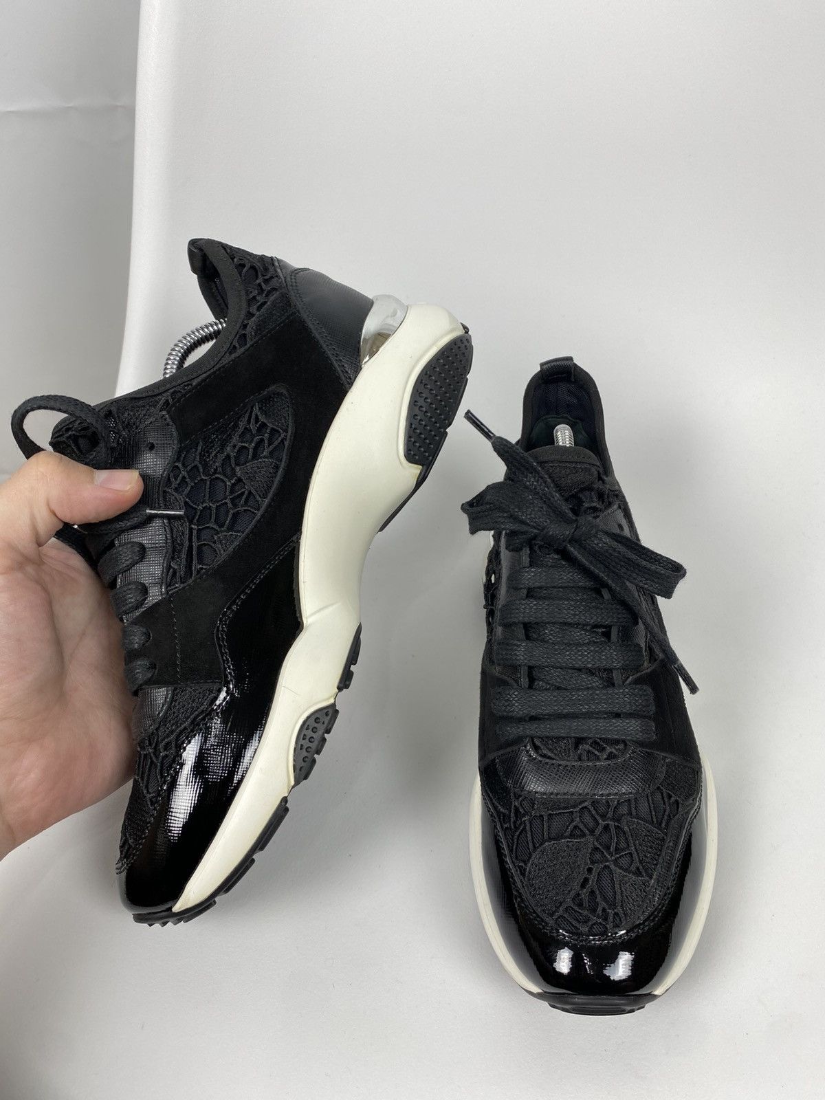 Salvatore Ferragamo Salvatore Ferragamo Efron Lace Sneakers size 7 Size US 7 / IT 37 - 6 Thumbnail
