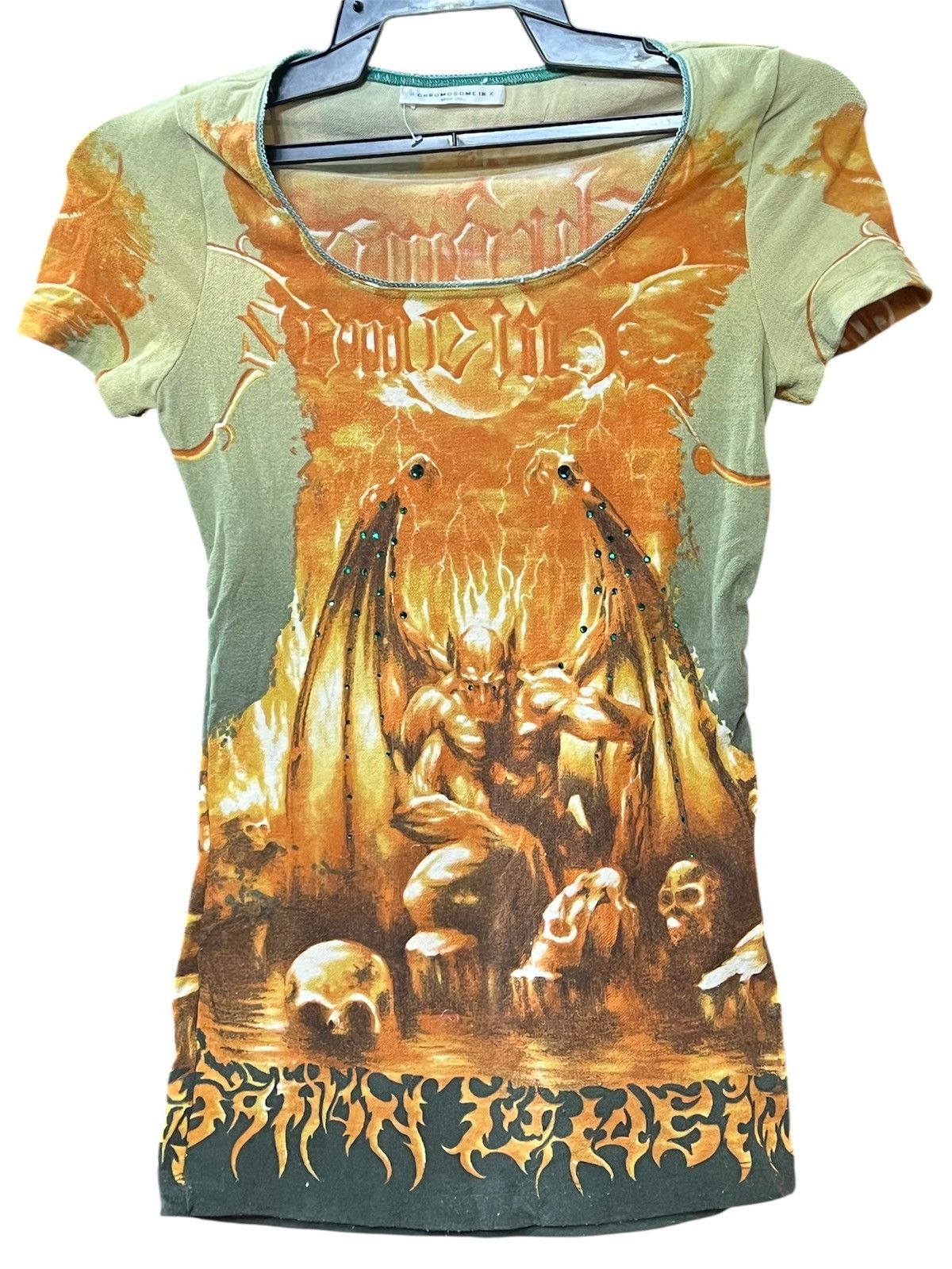 Other X CHROMOSOME IN X METAL devil full print vintage Size S / US 4 / IT 40 - 1 Thumbnail