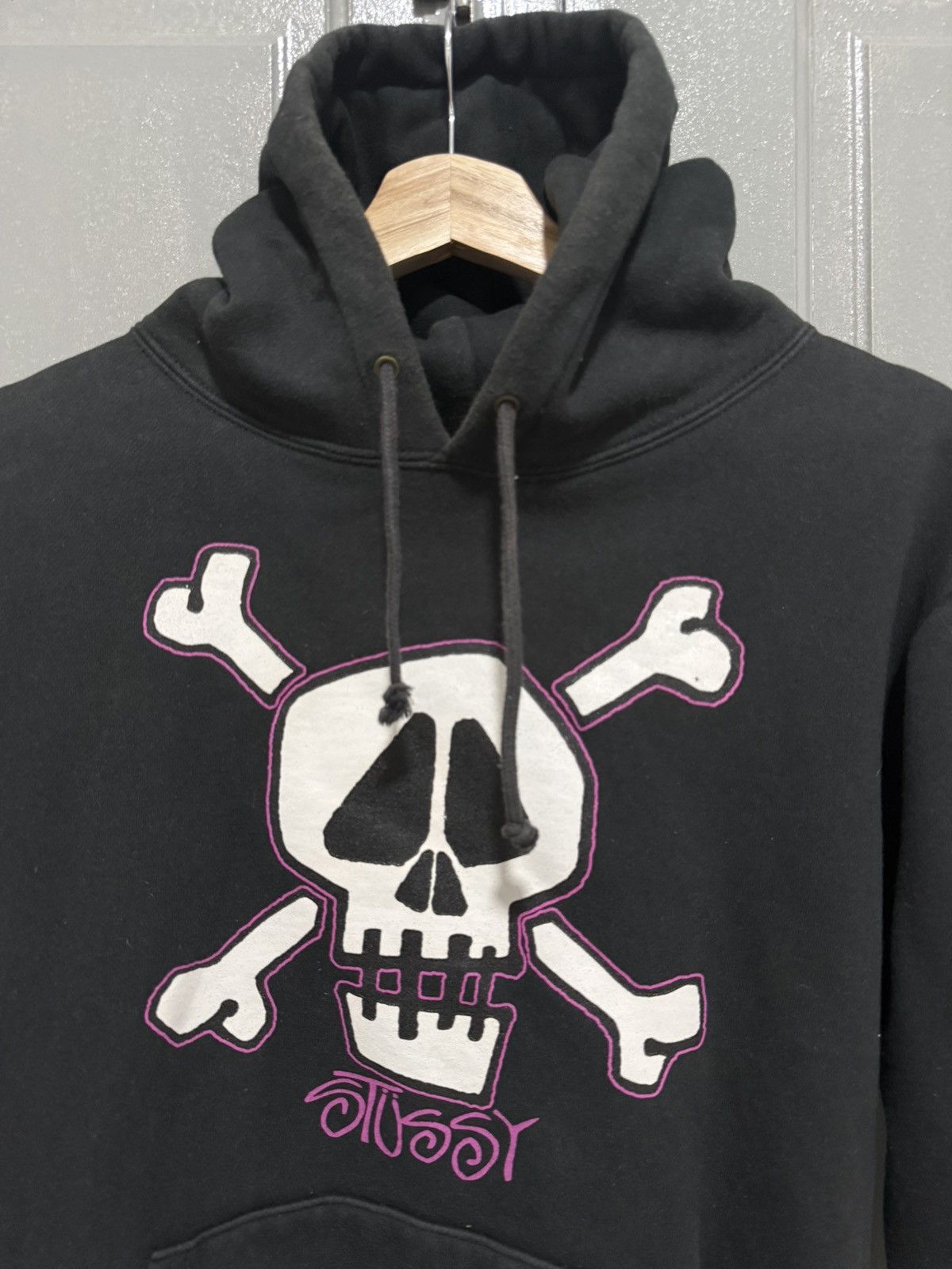Stussy Vintage Stussy Old Skull Bones Hoodie Size M / US 6-8 / IT 42-44 - 2 Thumbnail