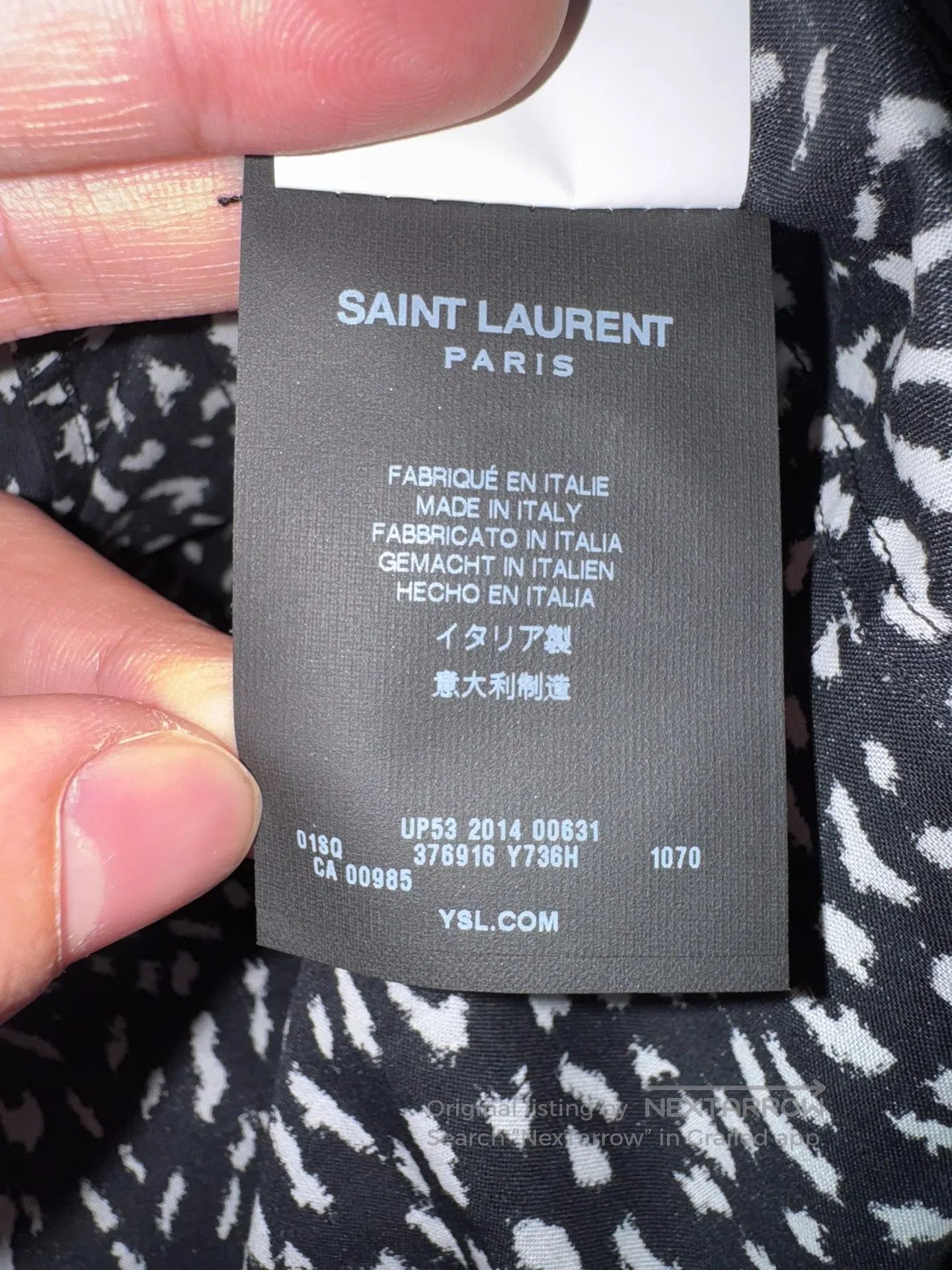 Other Saint Laurent Paris size 39 Original Year Black Leopard Pr Size US S / EU 44-46 / 1 - 5 Thumbnail