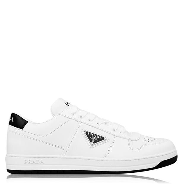 Prada Men'S Downtown Leather Low Top Trainers Size US 10 / EU 43 - 1 Thumbnail