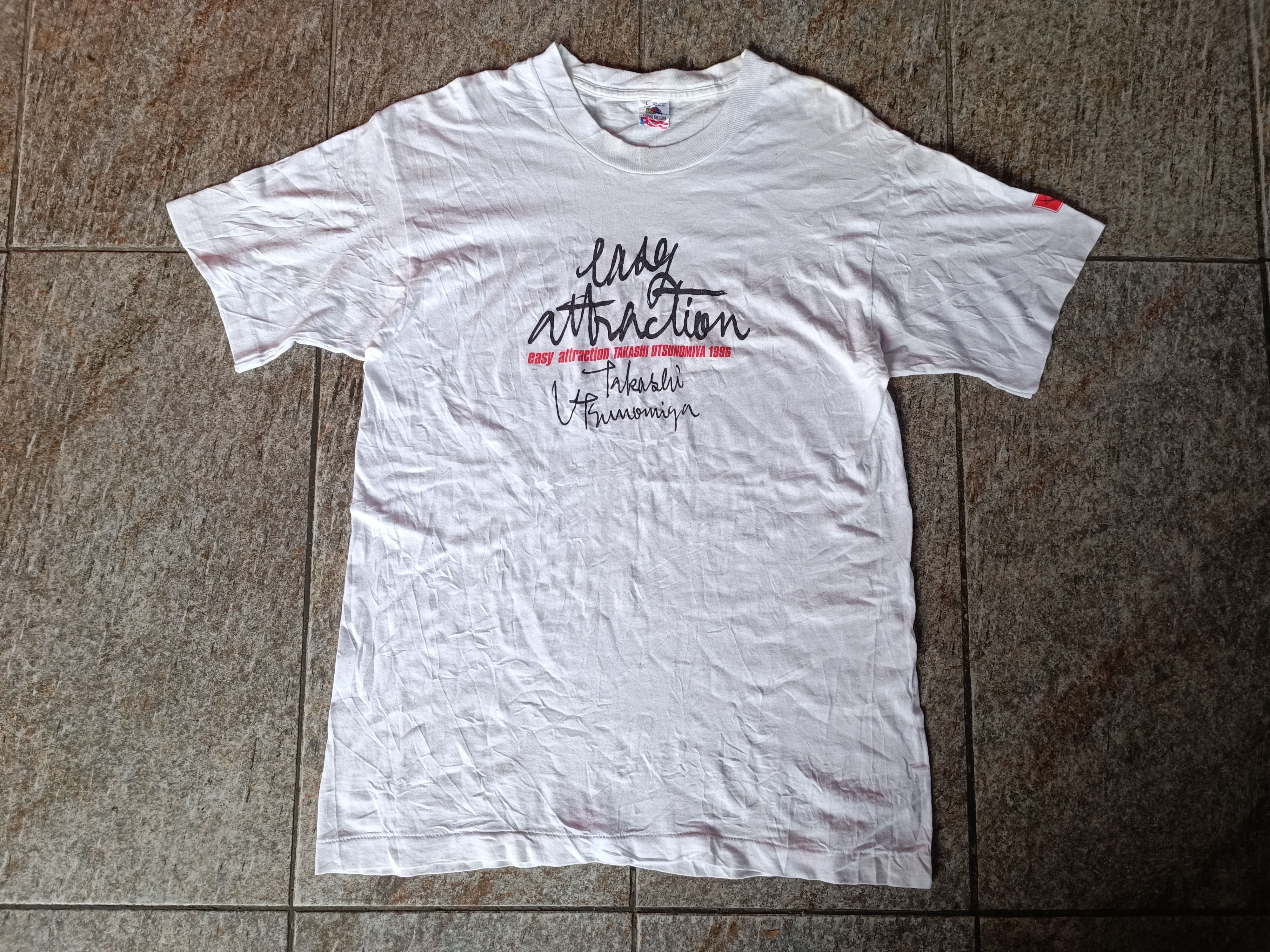 Band Tees × Fruit Of The Loom × Vintage Vintage 90s T Shirt Japanese Singer Takashi Utsunomiya Size US L / EU 52-54 / 3 - 1 Thumbnail