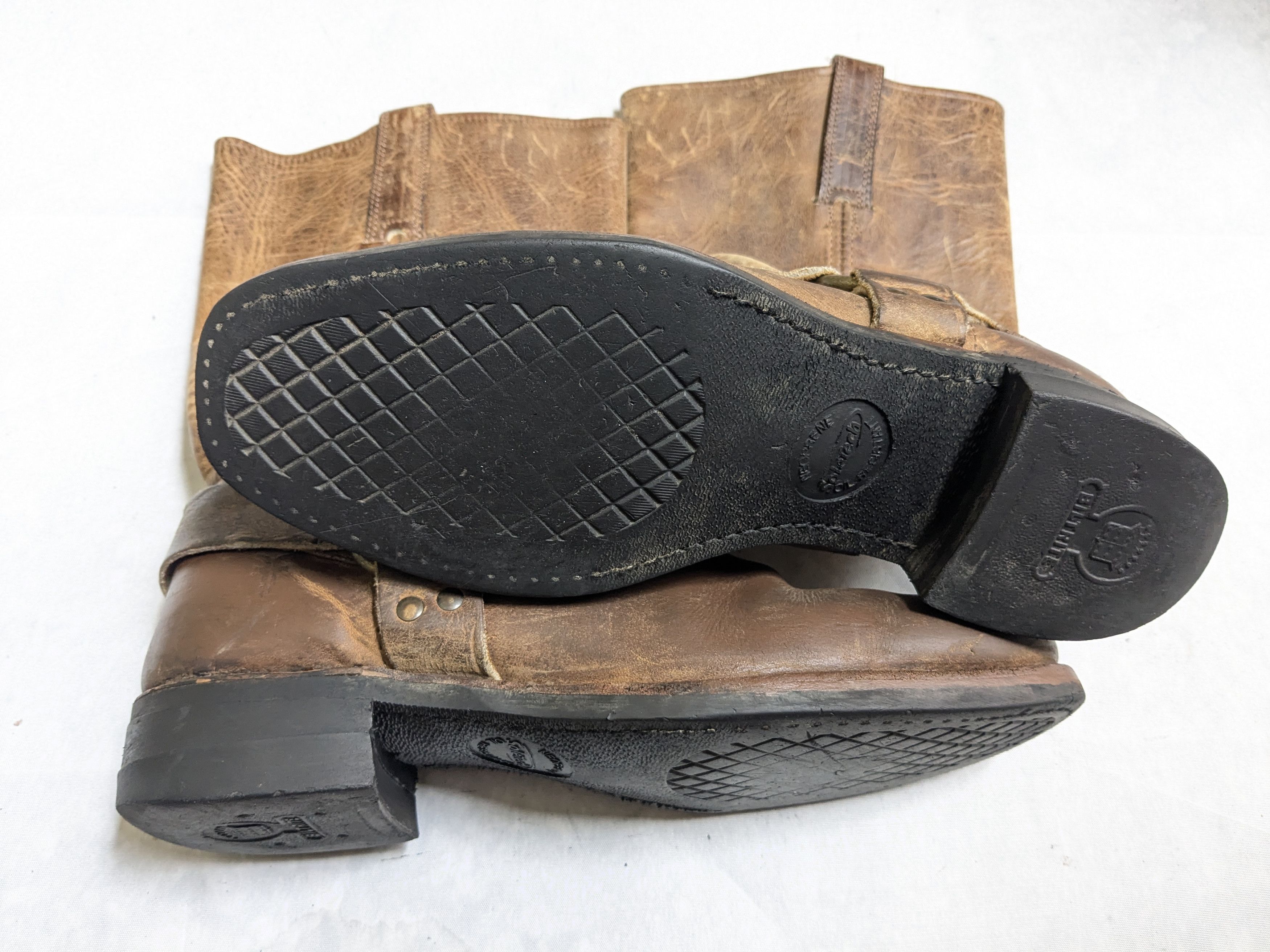 Frye Frye Harness Brown Leather 11 M Leather Buckle Punk Size US 11 / EU 44 - 12 Thumbnail