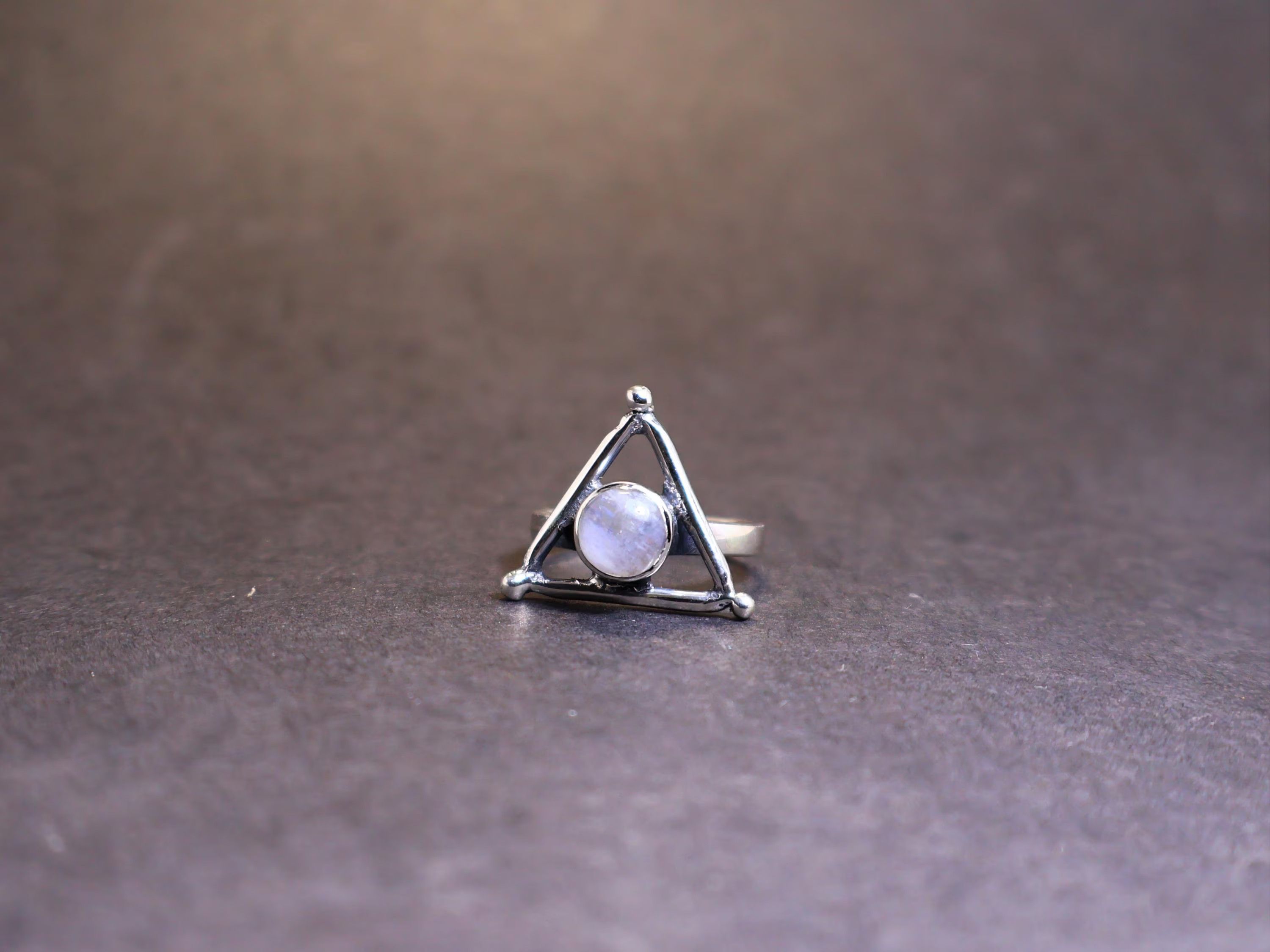 Handmade Moonstone Ring, 925 Sterling Silver Handmade Gemstone Ring, Size ONE SIZE - 6 Thumbnail