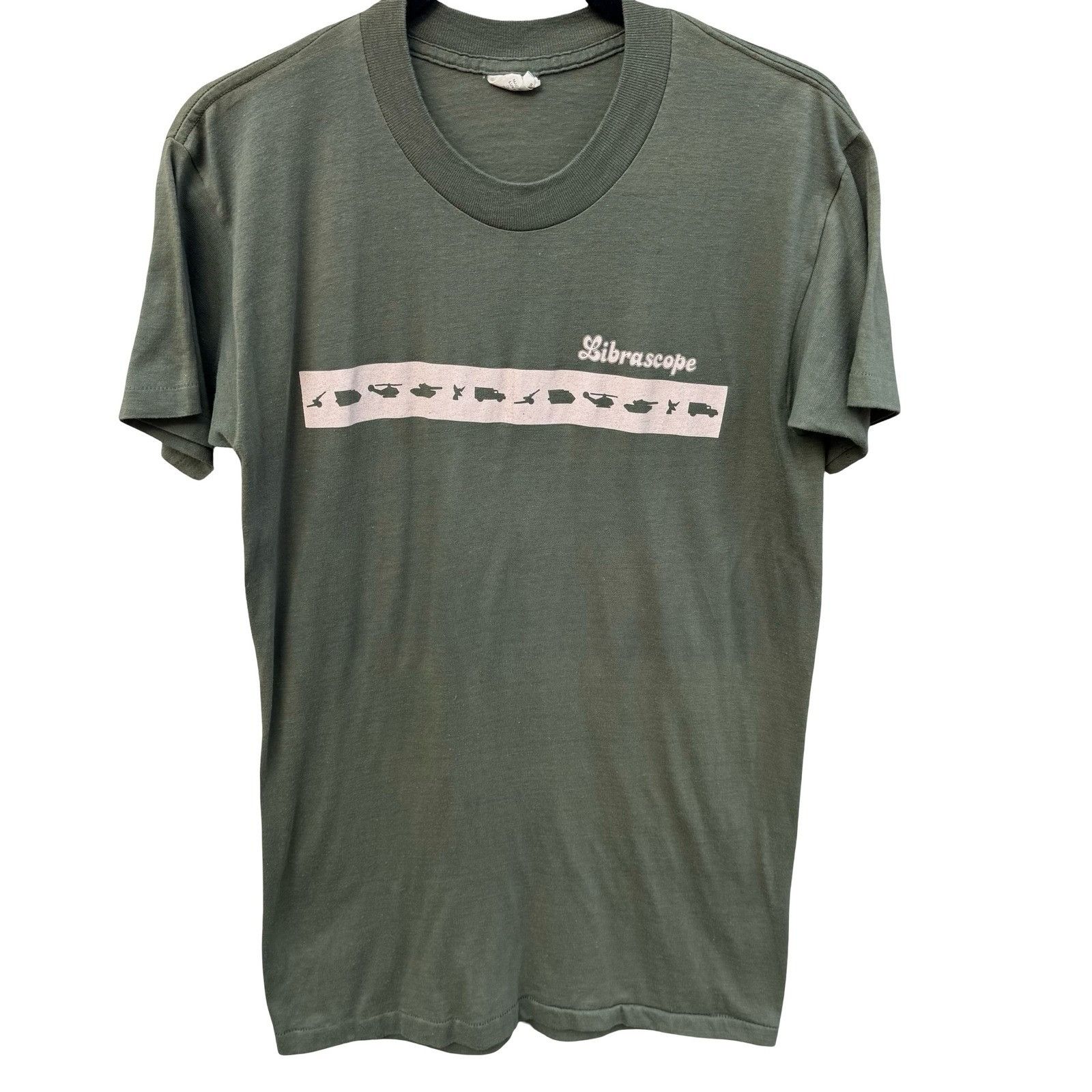 Vintage Librascope Vintage Military Tech T-Shirt Mens Small Olive Gr Size US S / EU 44-46 / 1 - 1 Thumbnail