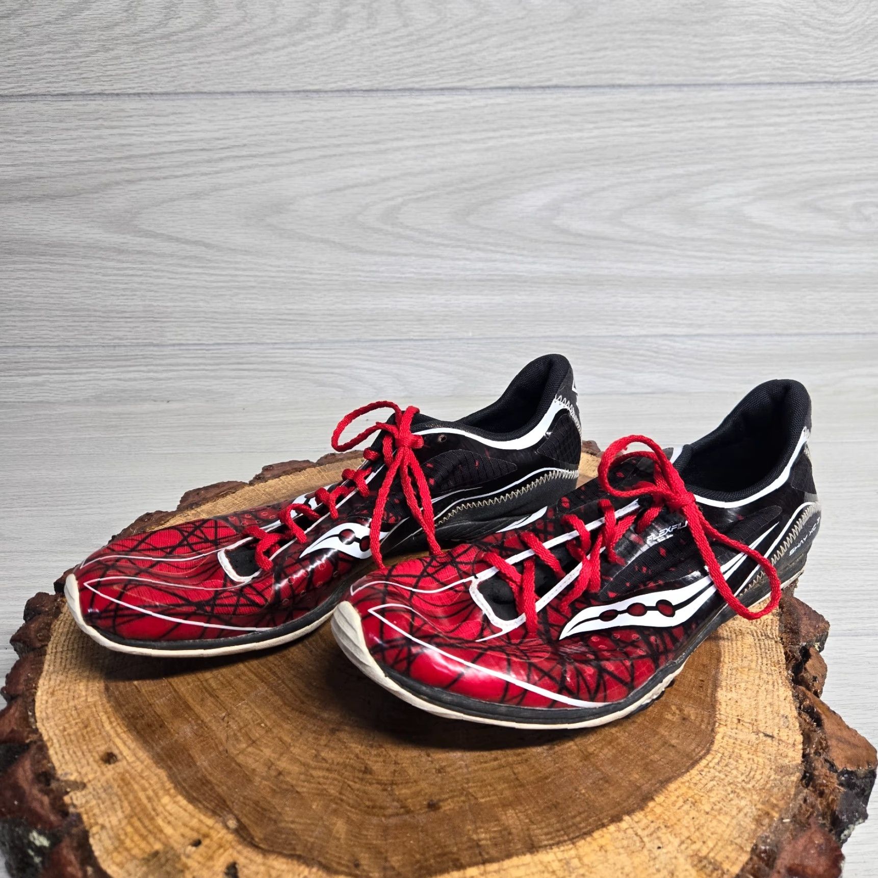 Saucony Saucony Shay XC3 Spike Red Black White Track Cross Country 20152-1 Adult Mens 10 Shoes Sneakers Cross Size US 10 / EU 43 - 2 Thumbnail