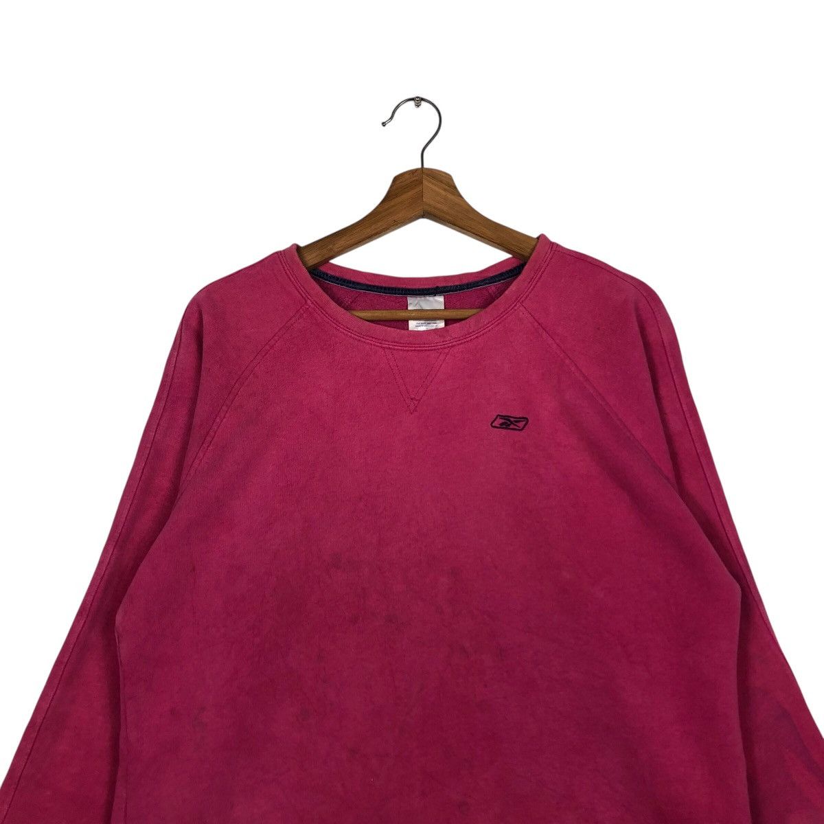 Japanese Brand 📌Vintage Sweatshirt Cropped Design Reebok Rich Pink Size US L / EU 52-54 / 3 - 4 Thumbnail