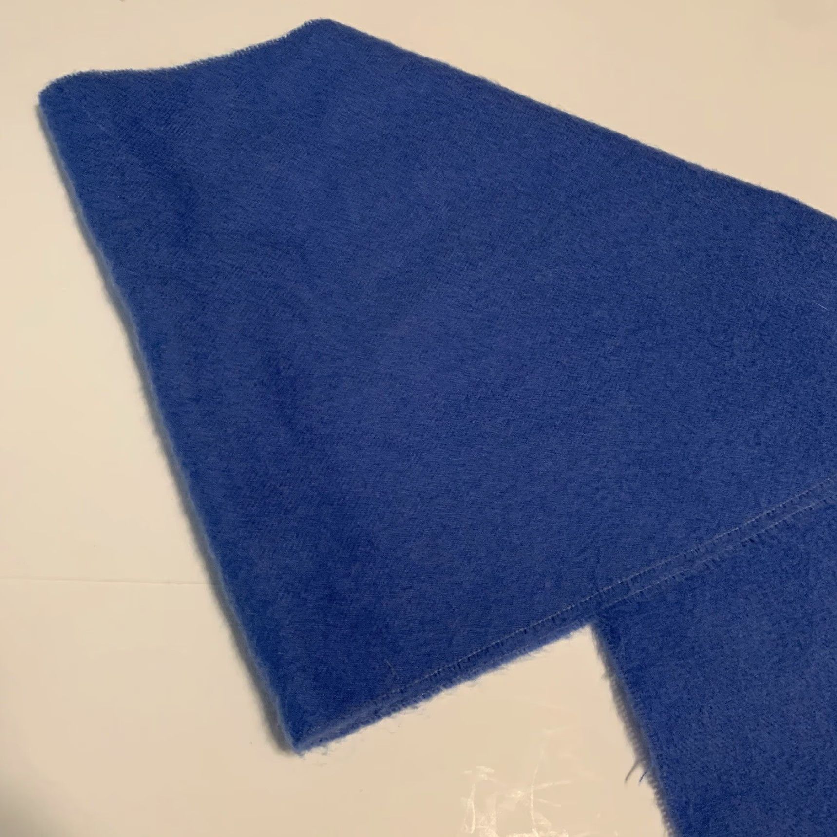 Vintage VINTAGE Robert Ubu Wool Scarf Women Winter Fall 51x12 Soft Blue Fringe Size ONE SIZE - 4 Thumbnail