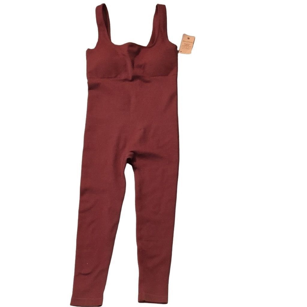 Other Popilush Brown Ribbed Shapewear Bodysuit Size medium Size 23" - 2 Thumbnail