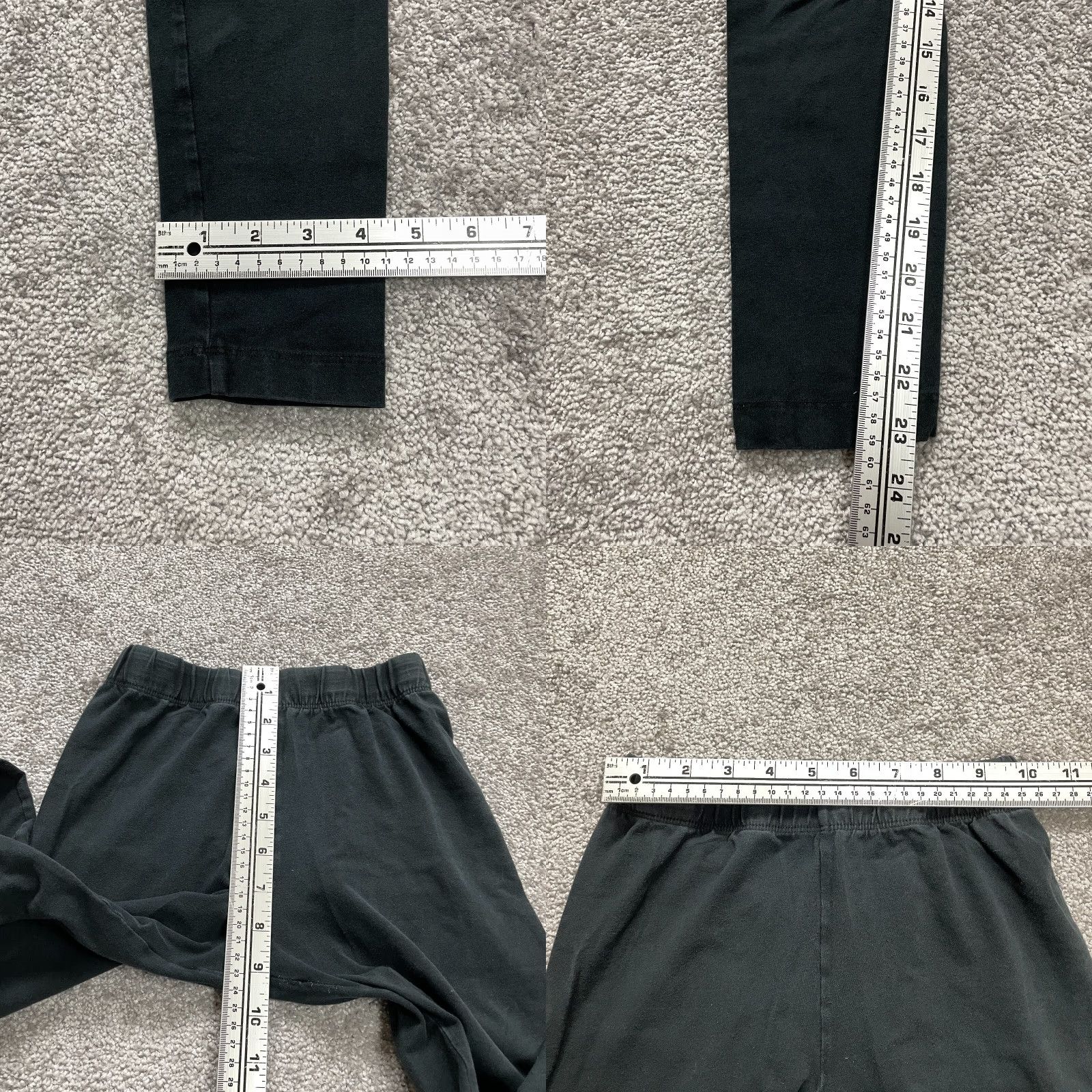 Vintage VINTAGE Unbranded Compression Leggings Womens Juniors Small Black Cotton Activewear Slim Leg 23in Inseam Outdoor Size 28" / US 6 / IT 42 - 8 Thumbnail