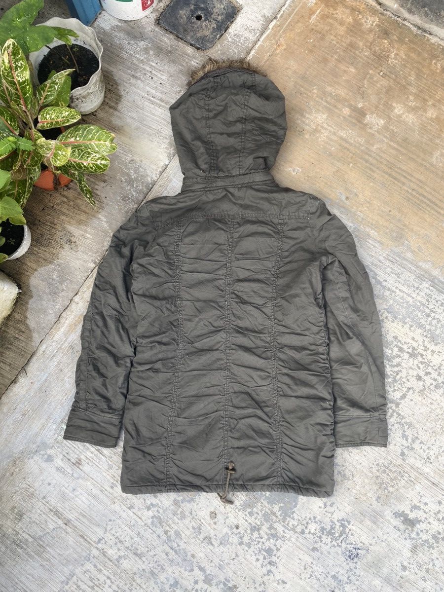 Japanese Brand Double Focus Fur Hooded Parka Jacket Size M / US 6-8 / IT 42-44 - 2 Thumbnail
